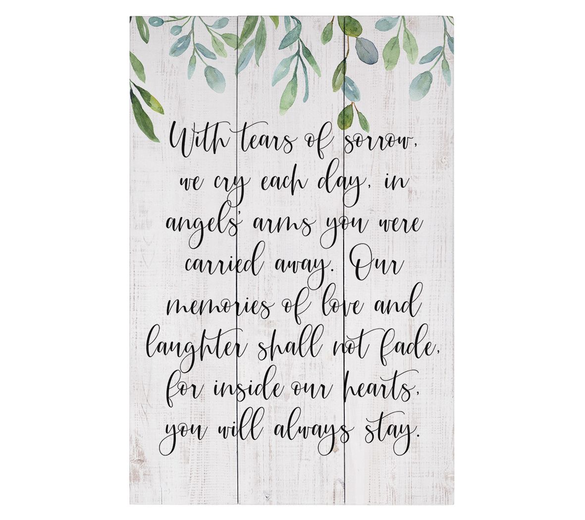 Sincere Surroundings. 16" Always Stay. Rustic Pallet.