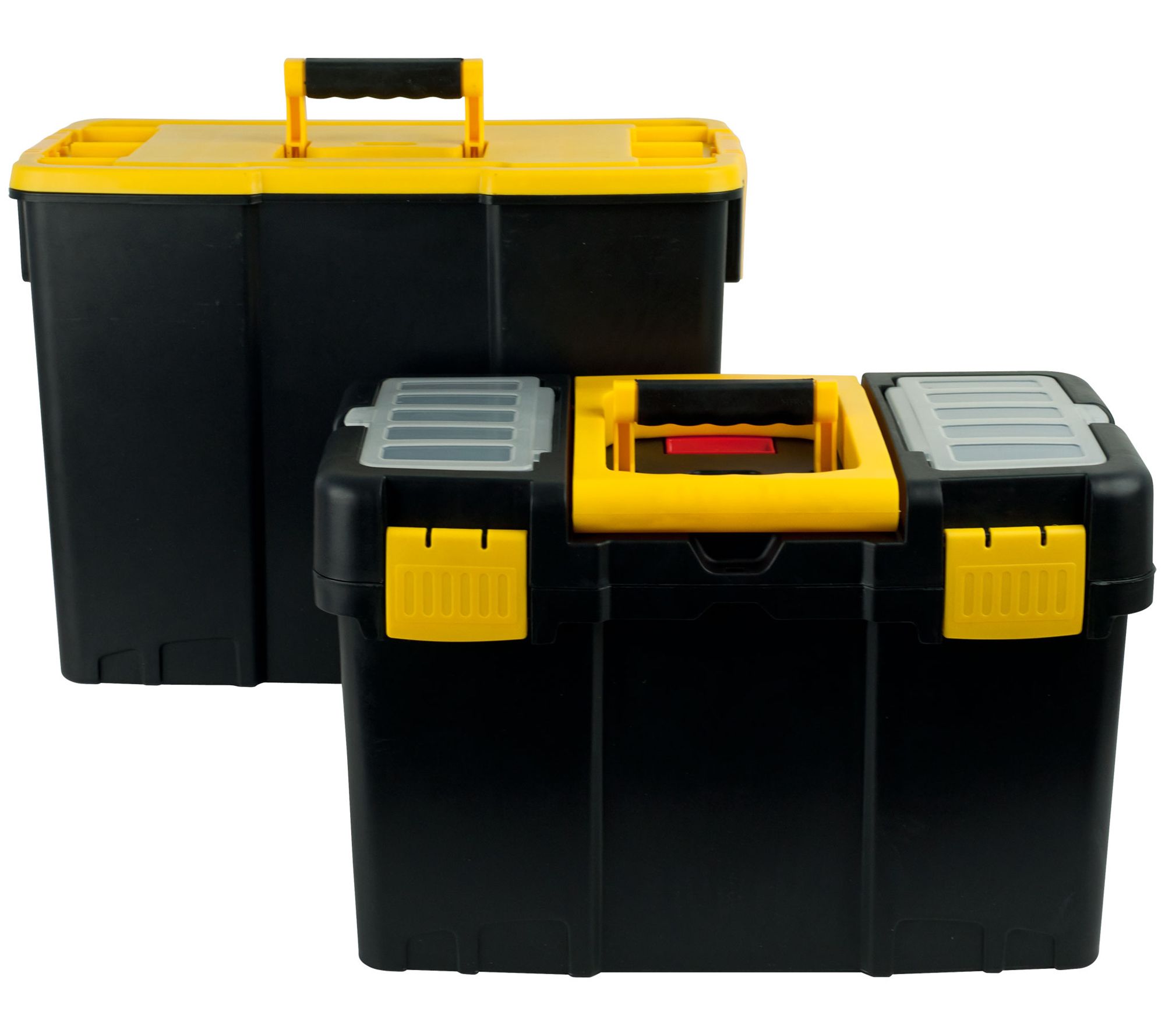 Stalwart Portable Tool Box w/Wheels StackableTool Chest