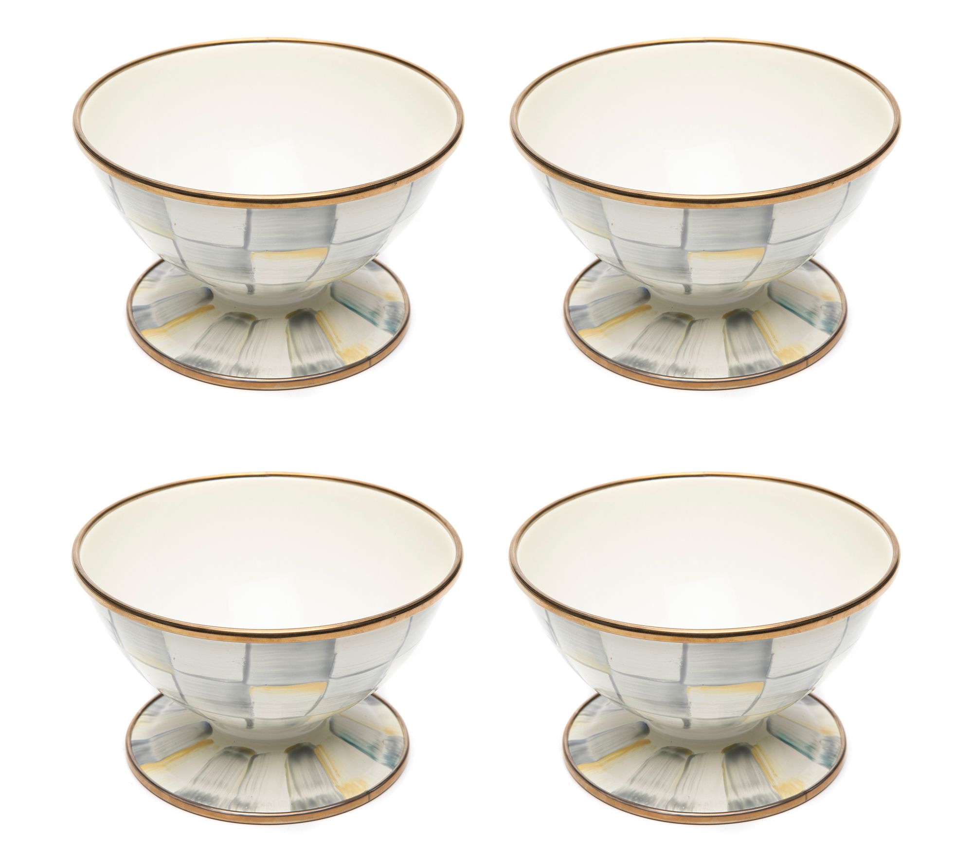 MacKenzie- Childs Set of 4 Ice Cream Bowls