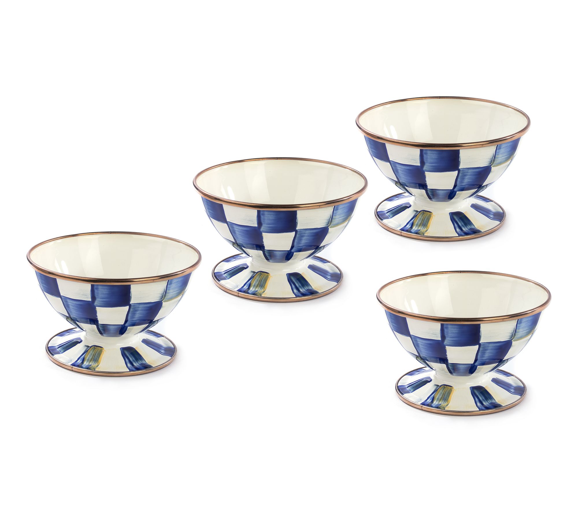 MacKenzie- Childs Set of 4 Ice Cream Bowls