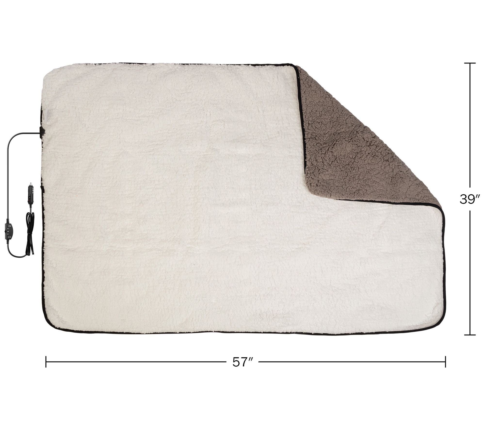 Stalwart Set of 2 Portable Heated Blankets 12VTravel Blankets