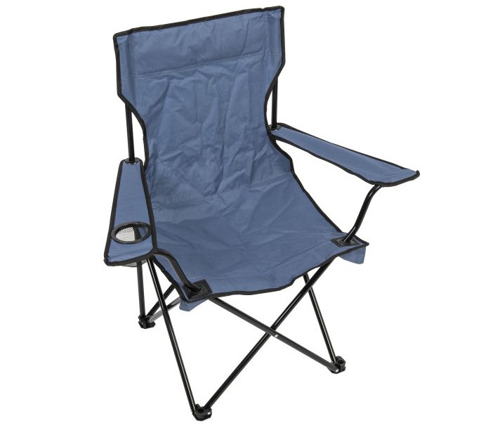 Camp & Go Blue Folding Quad Chair