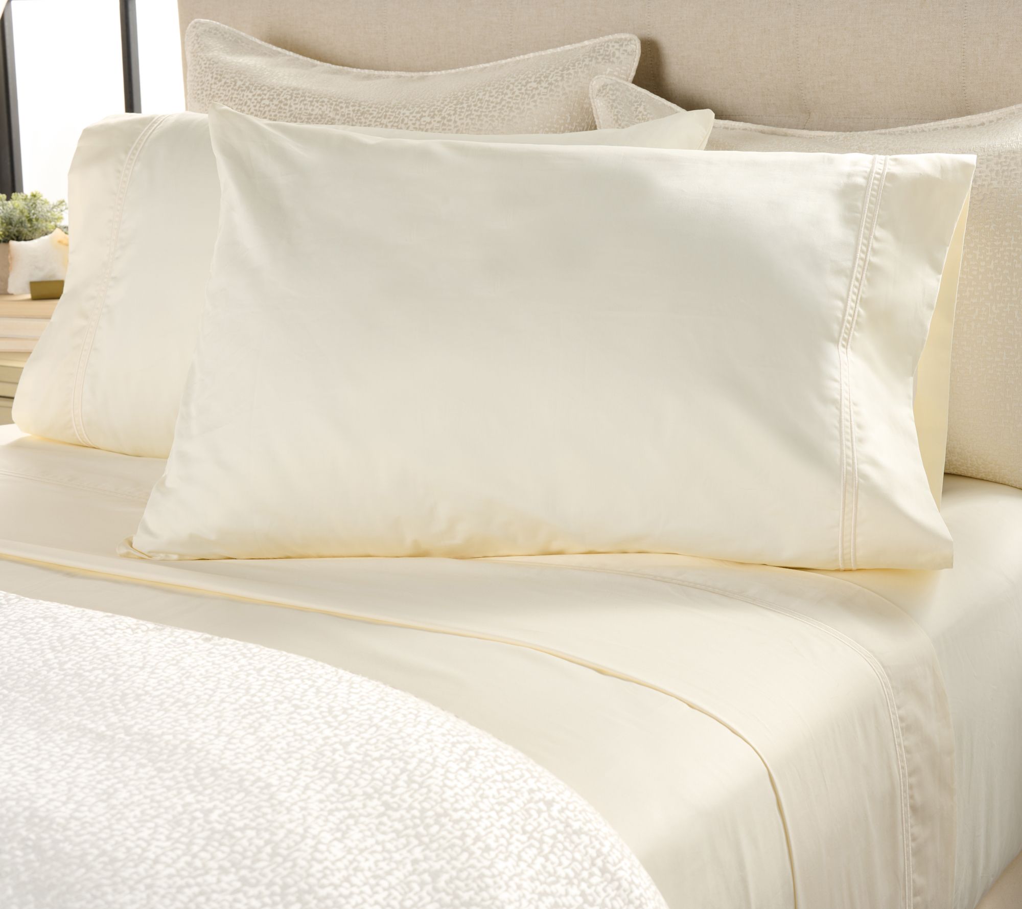 "As Is" Northern Nights Double Baratta Stripe Sateen Sheet Set-CKG