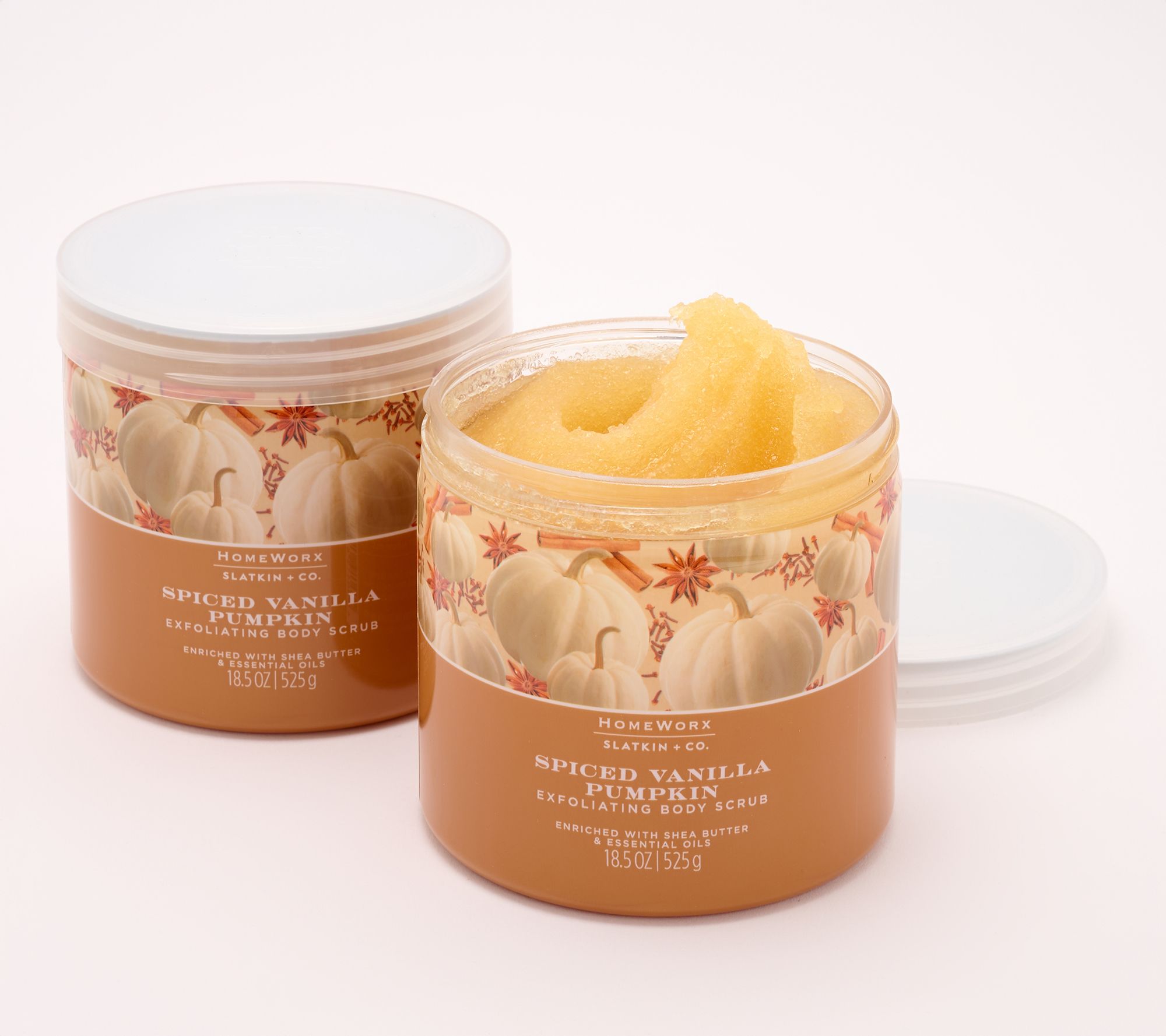 ShWk9/1 HomeWorx by Slatkin + Co. S/2 19oz Body Scrub Spice Van