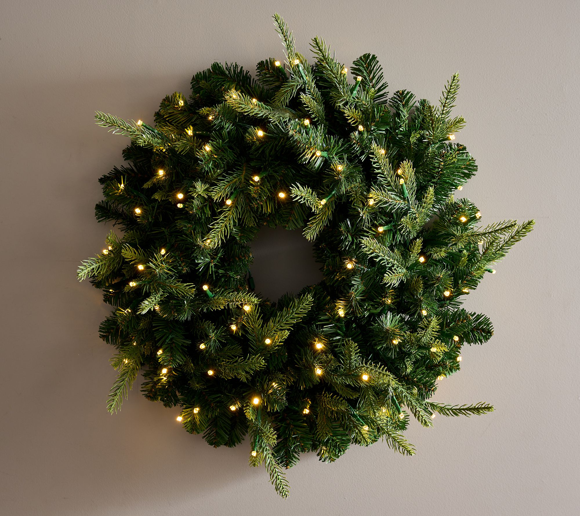 "As Is" Bethlehem Light 24" Wreath with 4-in-1 Micro LEDs
