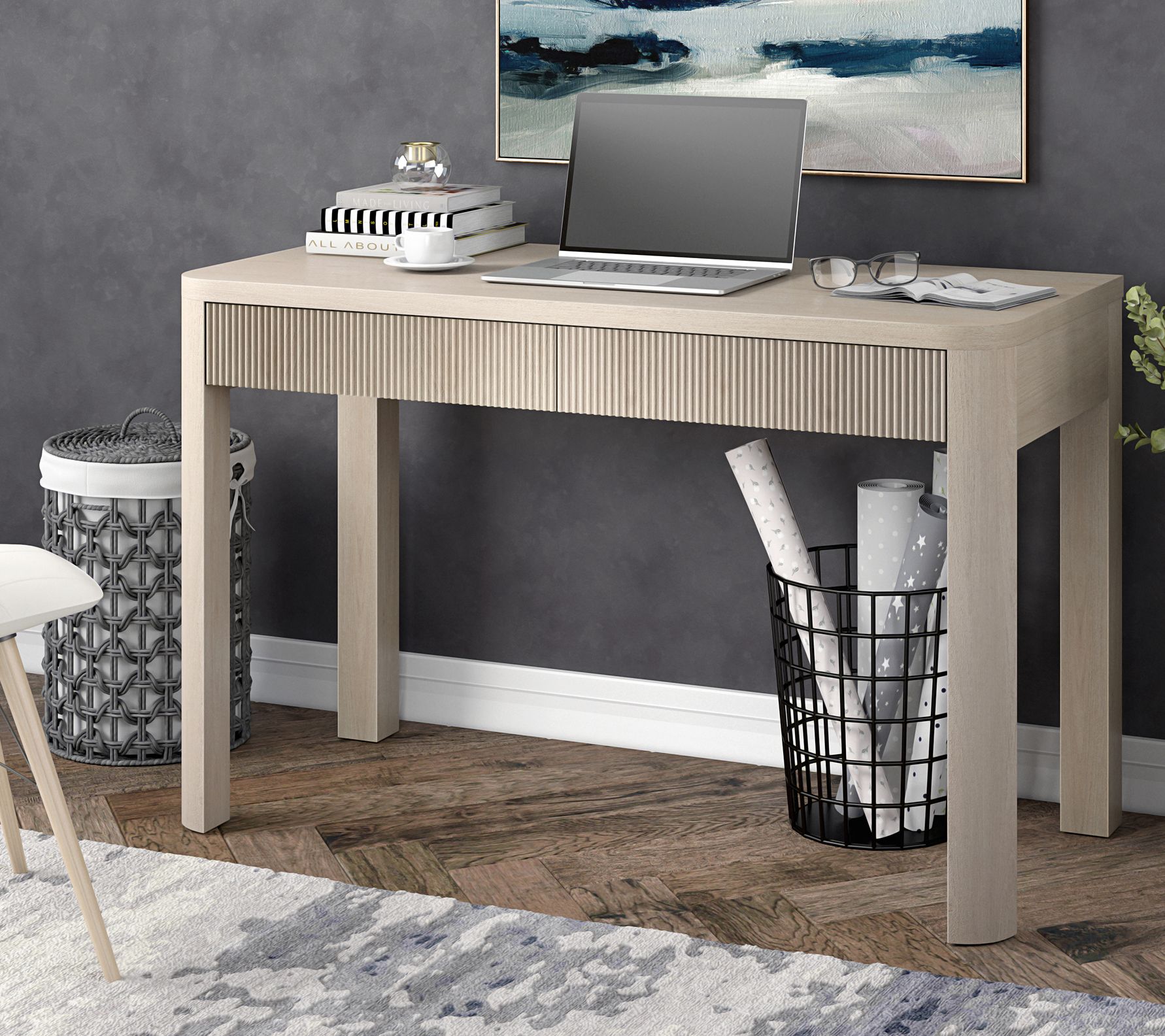 Hudson&Canal Mendoza 48'' Wide Rectangular Desk