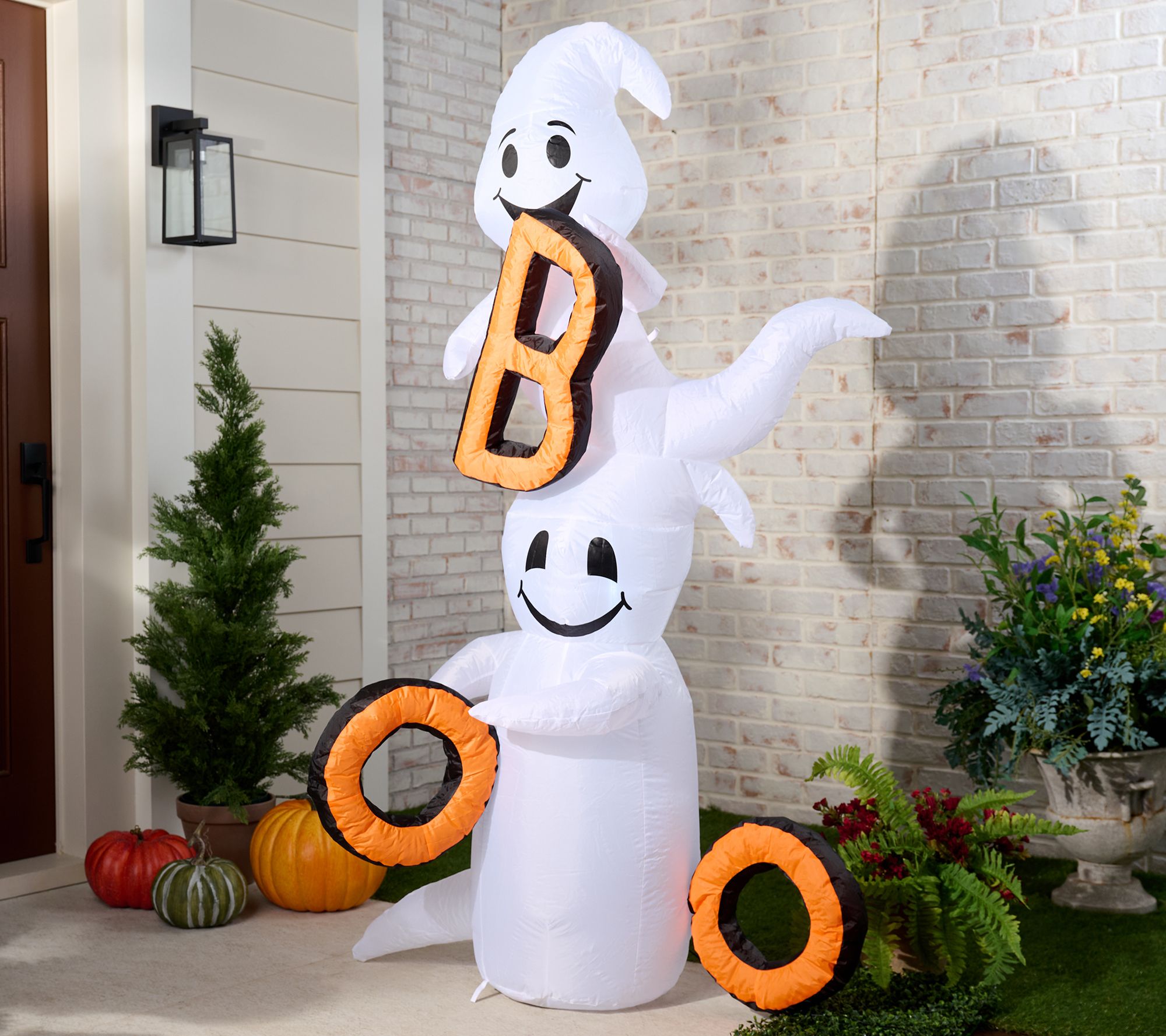"As Is" Hay & Harvest 6' Inflatable "Boo" Ghosts