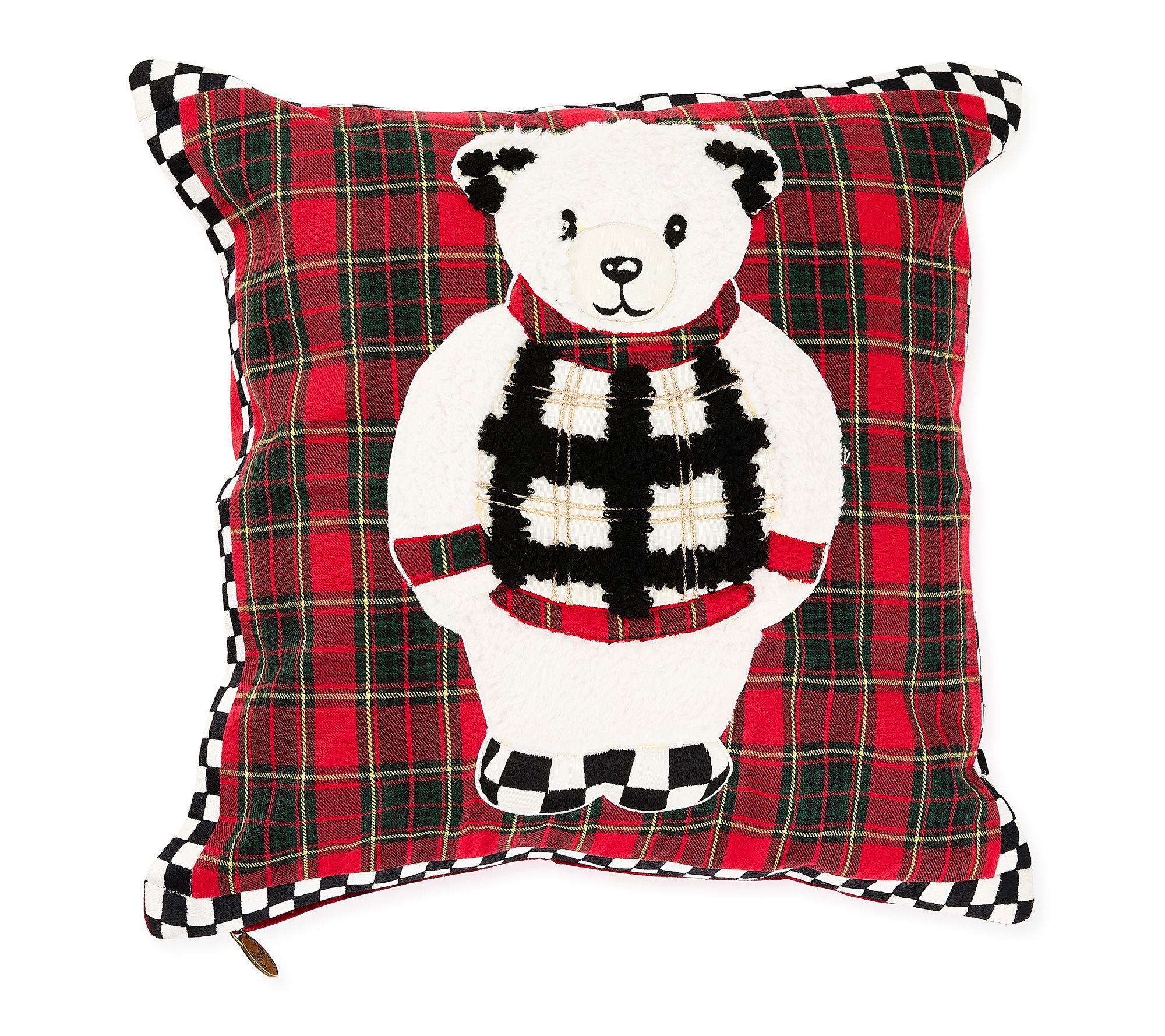 MacKenzie-Childs Cozy Bear Throw Pillow