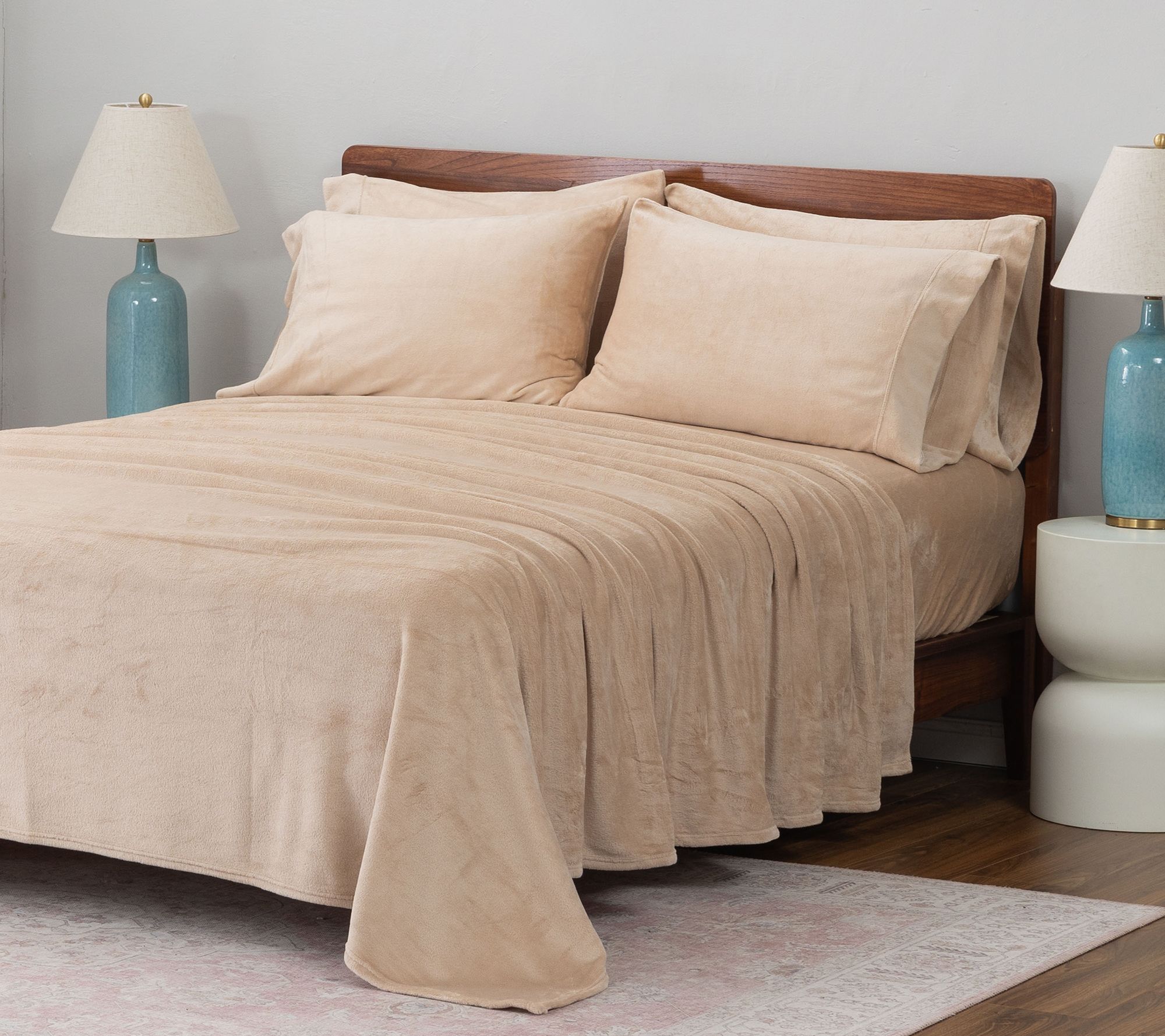 "As Is" Berkshire Velvetsoft Sheet Set with Extra Cases