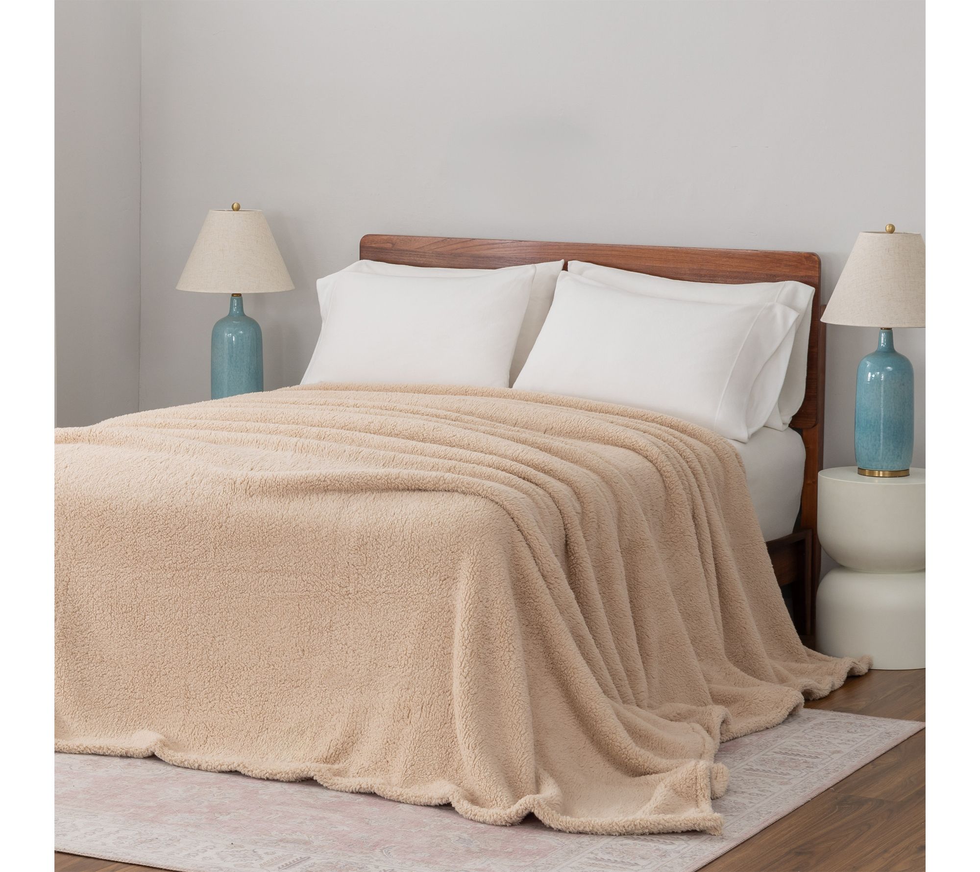 "As Is" 120x120 Oversized Sherpa Blanket by Jill Martin