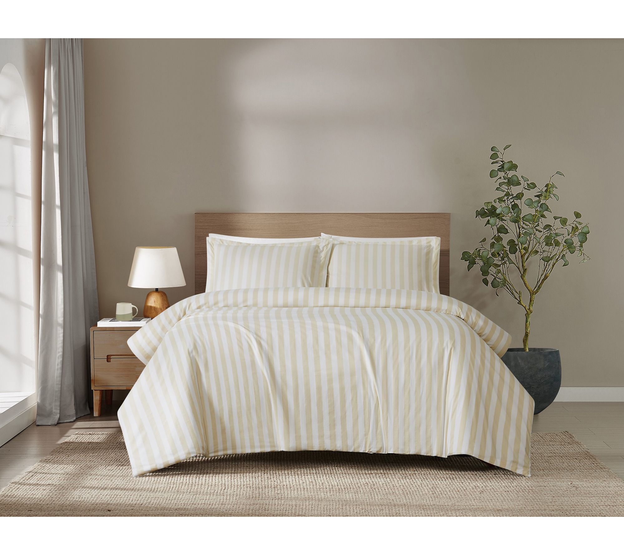 Brooklyn Loom Levi Stripe King Duvet Cover Set