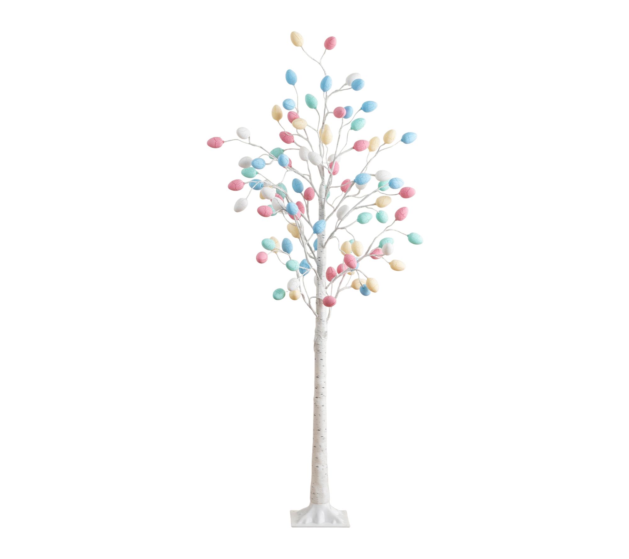 Nearly Natural 6' Pre-Lit twig tree with  EggsShaped LED