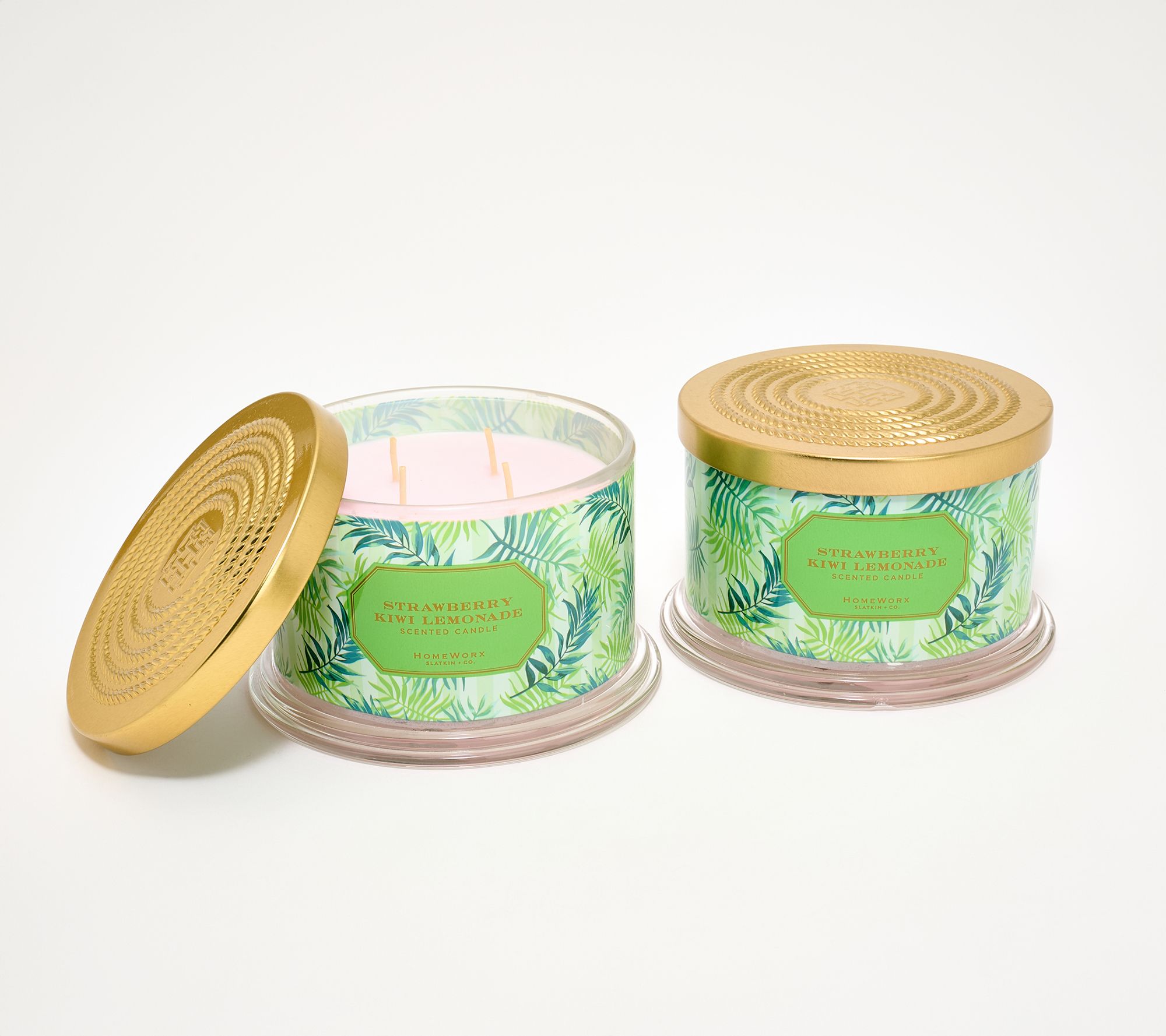 HomeWorx by Slatkin + Co. S/2 18oz Tropical Vacation Candle