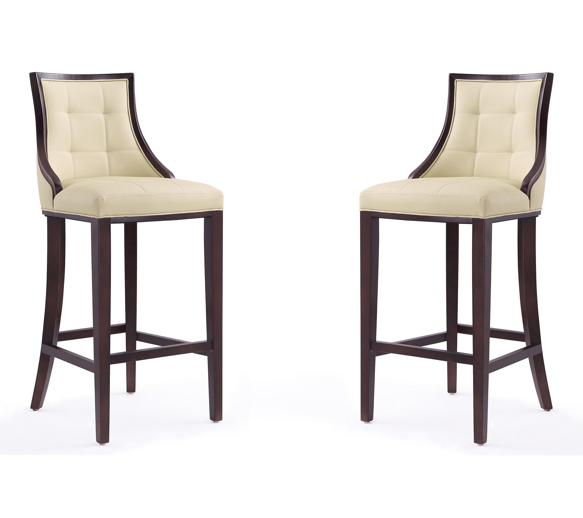 Manhattan Comfort Fifth Avenue Wood Barstool -Set of 2