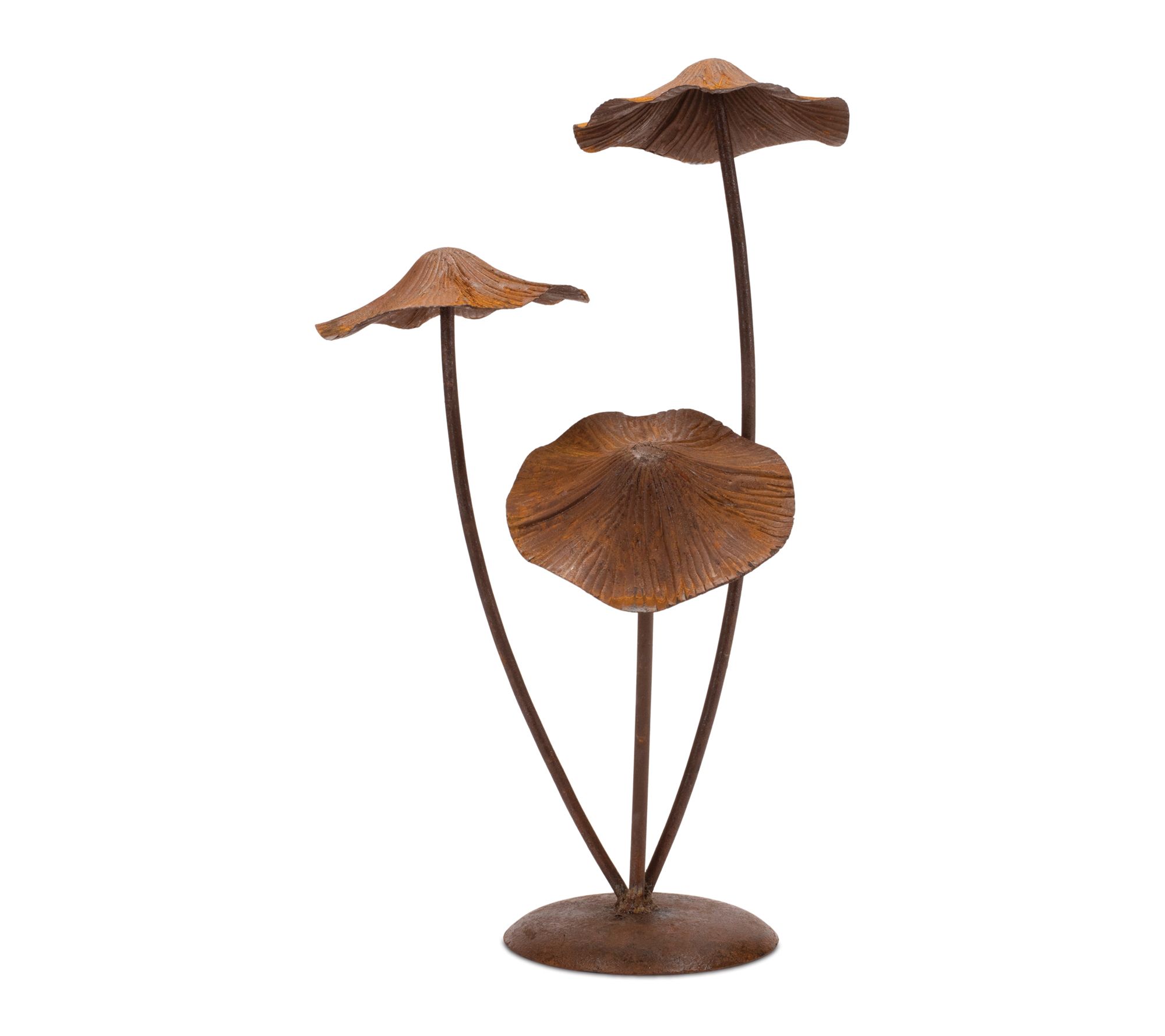 Melrose International Bronze Metal Mushroom Garden Accent