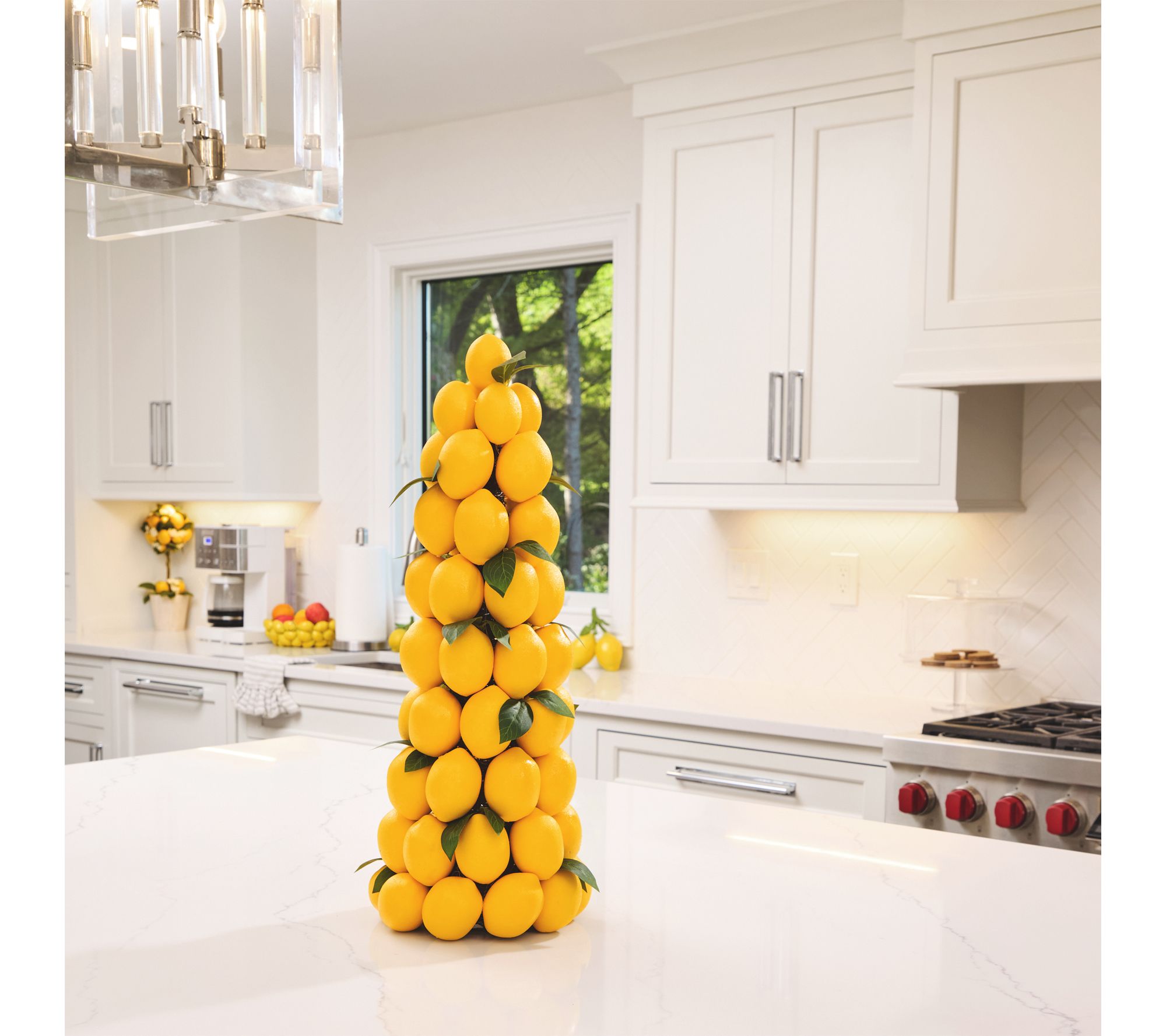 24" Lemon Topiary Cone Tree By Valerie