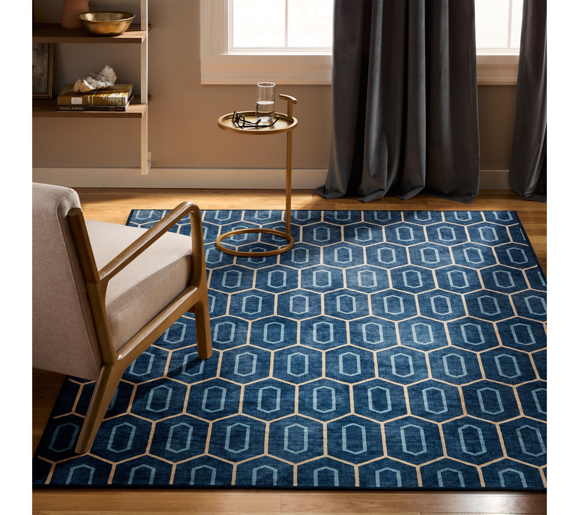Everwash Haven Mod Geo 5x7 Washable Area Rug - QVC.com