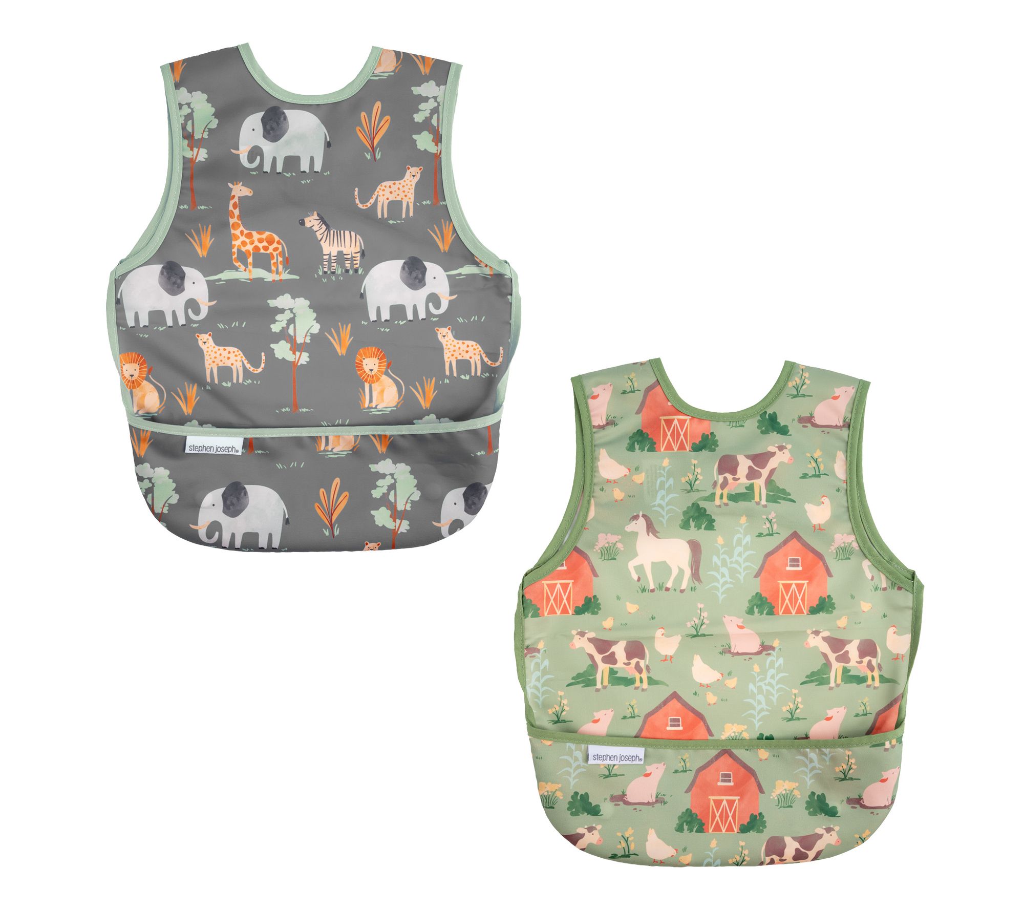 Stephen Joseph Recycled Bib Set