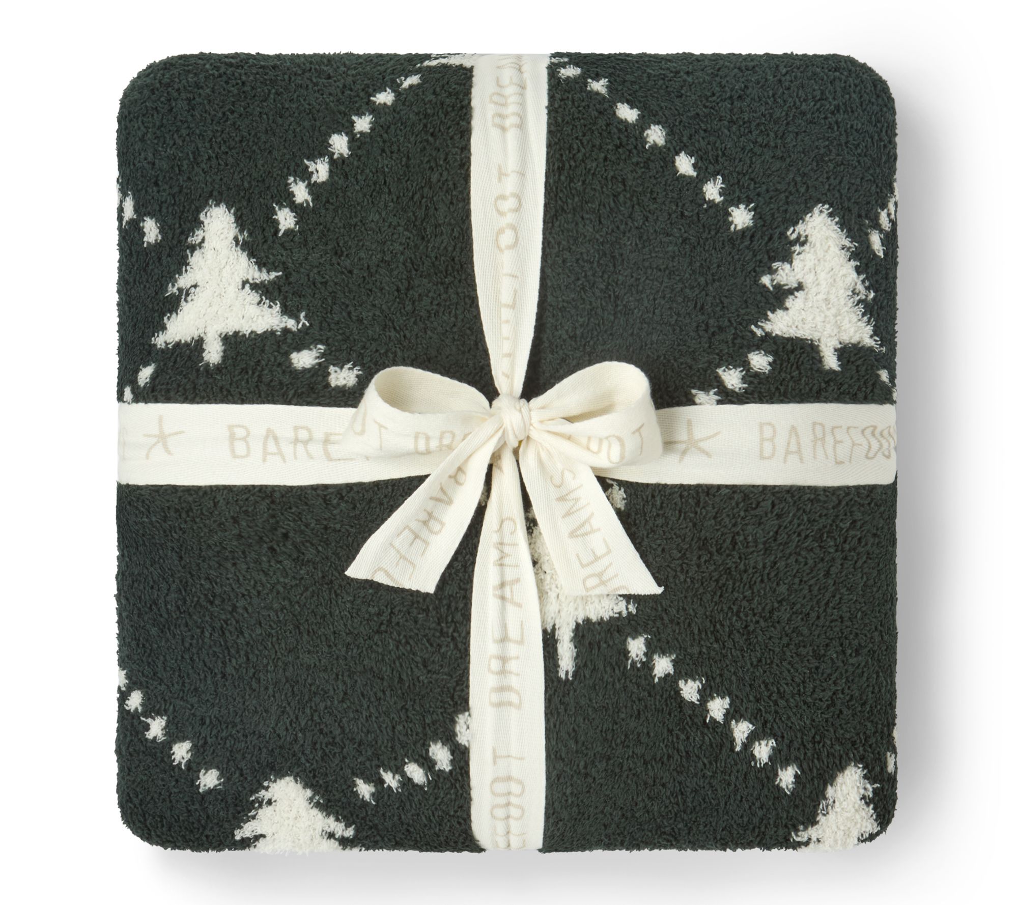 Barefoot Dreams CozyChic Holiday Tree Blanket 45x60"
