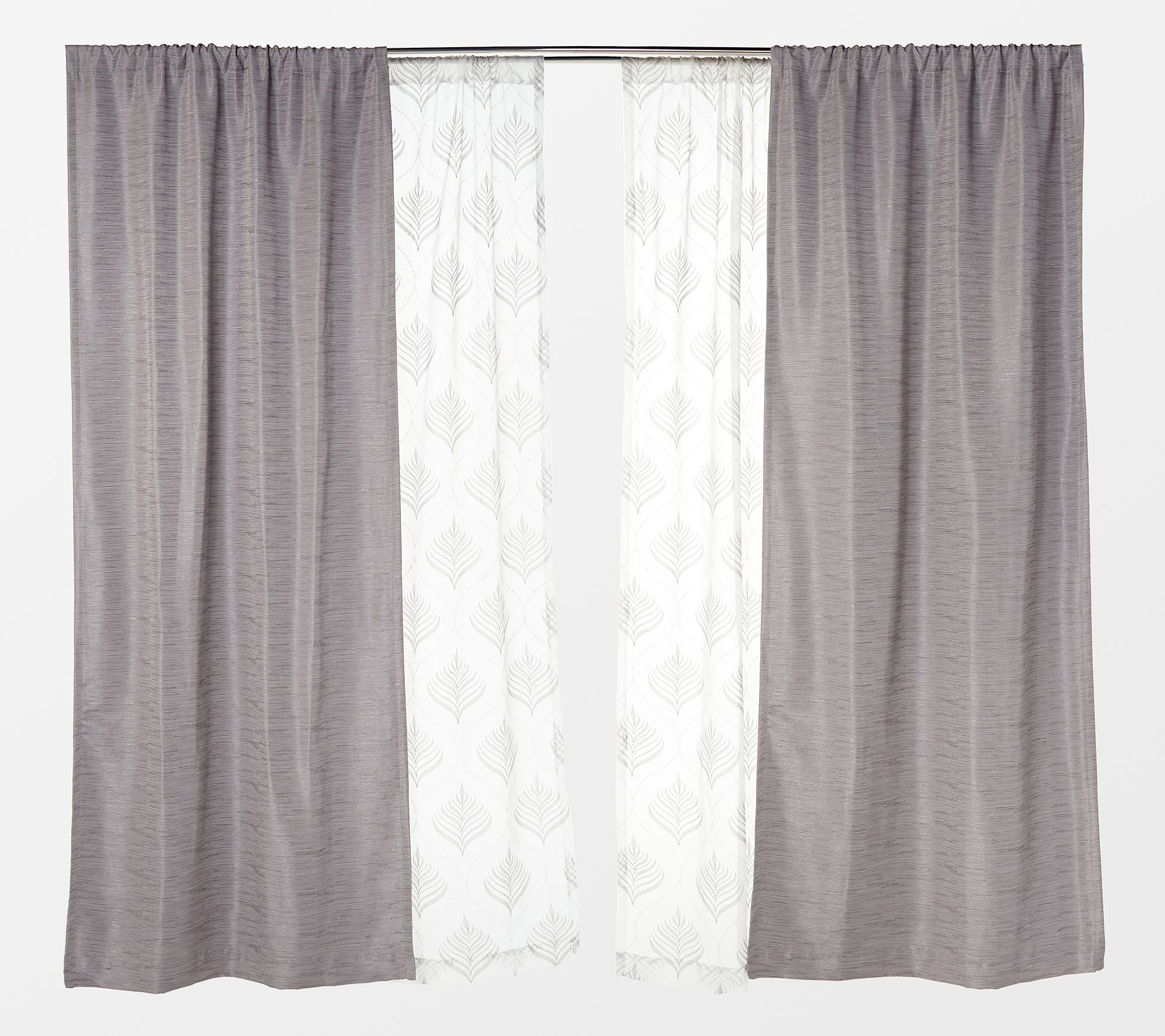 Inspire Me Home Decor 95 4 Piece Blackout Curtains Qvc Com