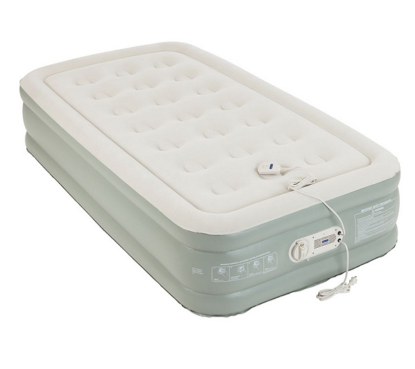 Aerobed Twin Raised Double High Air Mattress With Built In ...