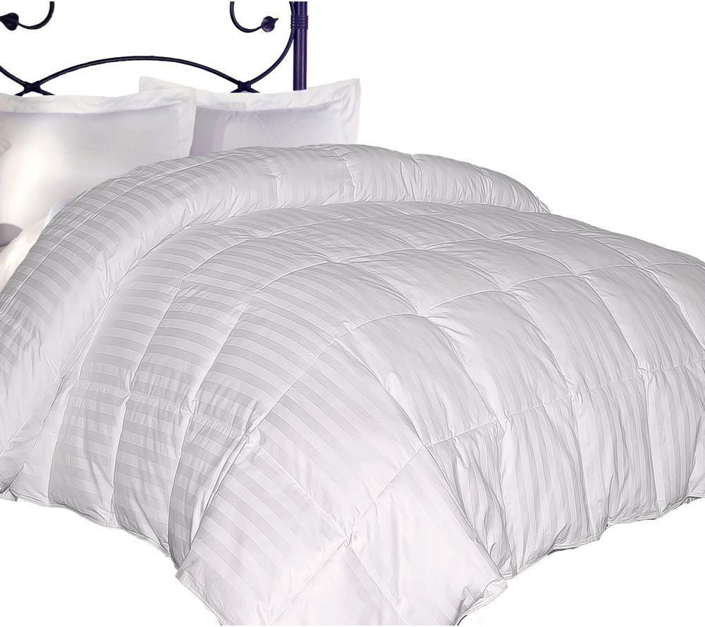 Blue Ridge 350tc Damask Stripe Down King Comforter Page 1 Qvc Com