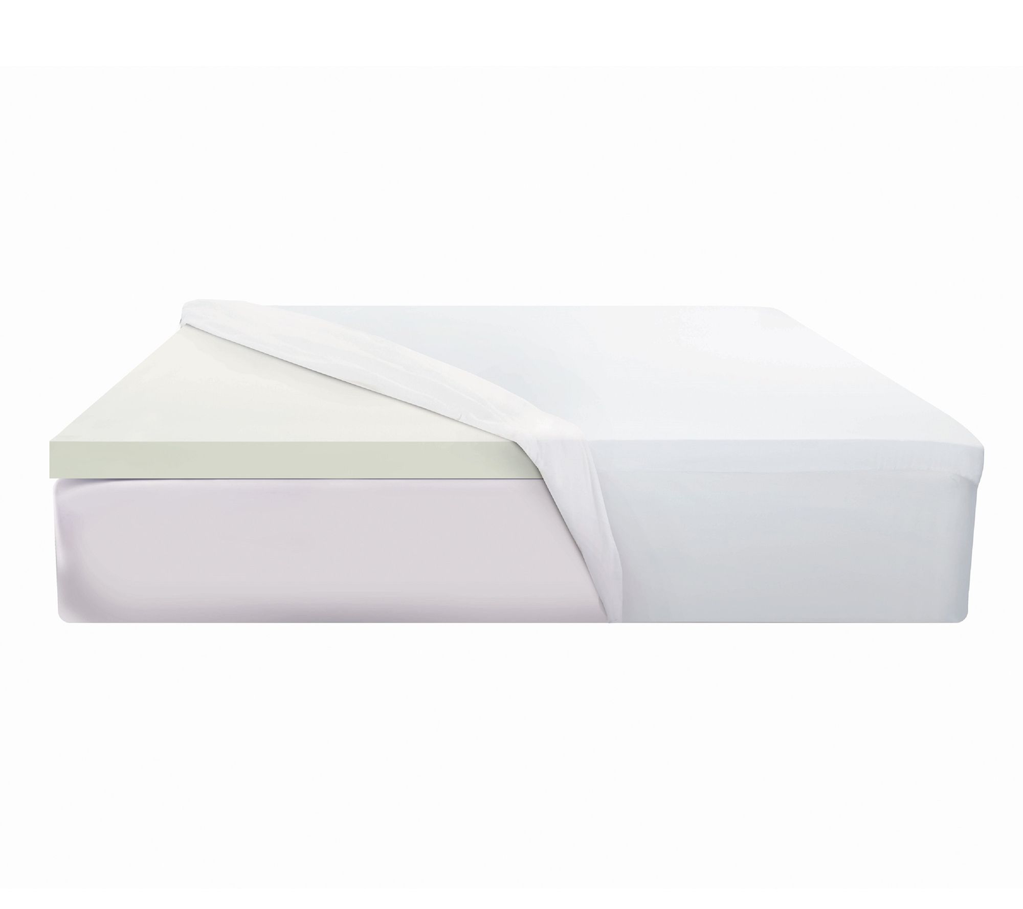Comfort Revolution 2 Twin Xl Support Foam Mattress Topper Qvc Com