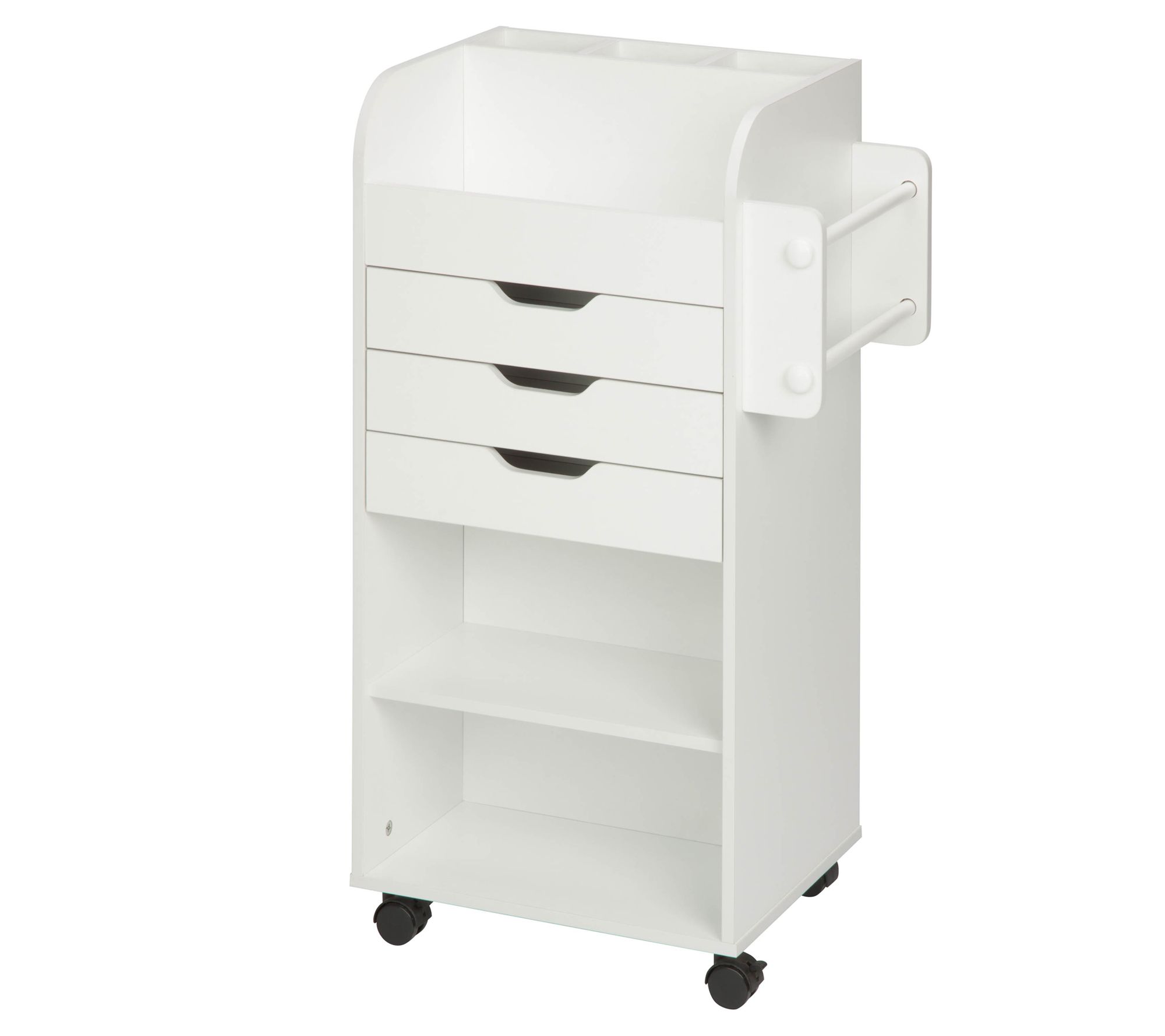 Honey Can Do Rolling Craft Storage Cart White Page 1 Qvc Com