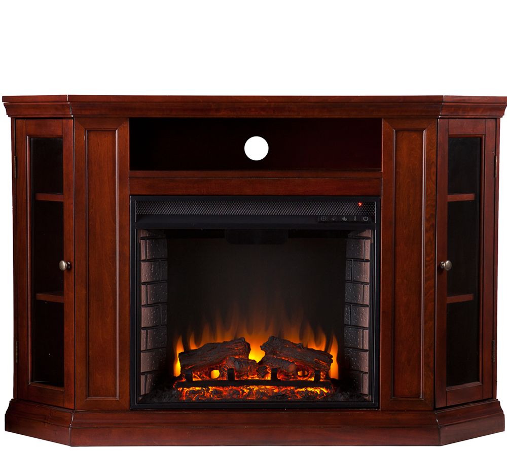 Adrian Convertible Media Electric Fireplace Cherry Finish Page