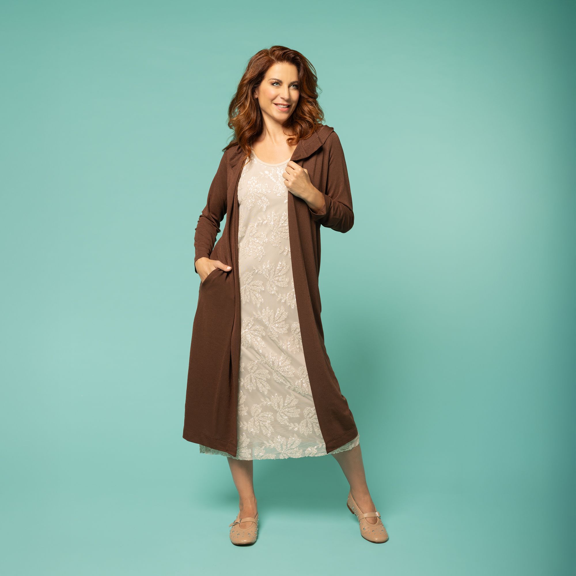 Caterina Lancini
Cardigan lungo
con cappuccio
anche Petite