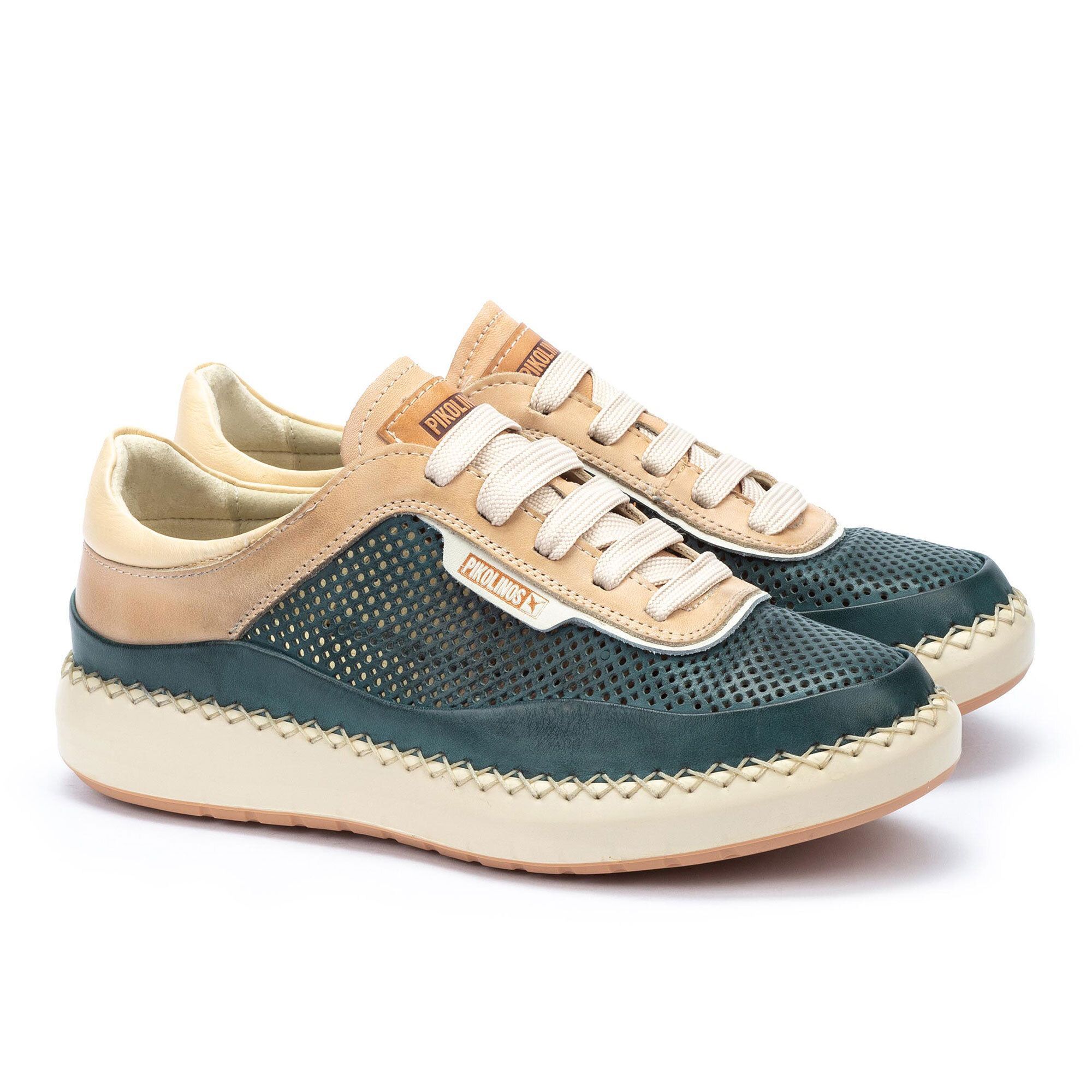 QVC Pikolinos Sneaker in pelle con tomaia traforata