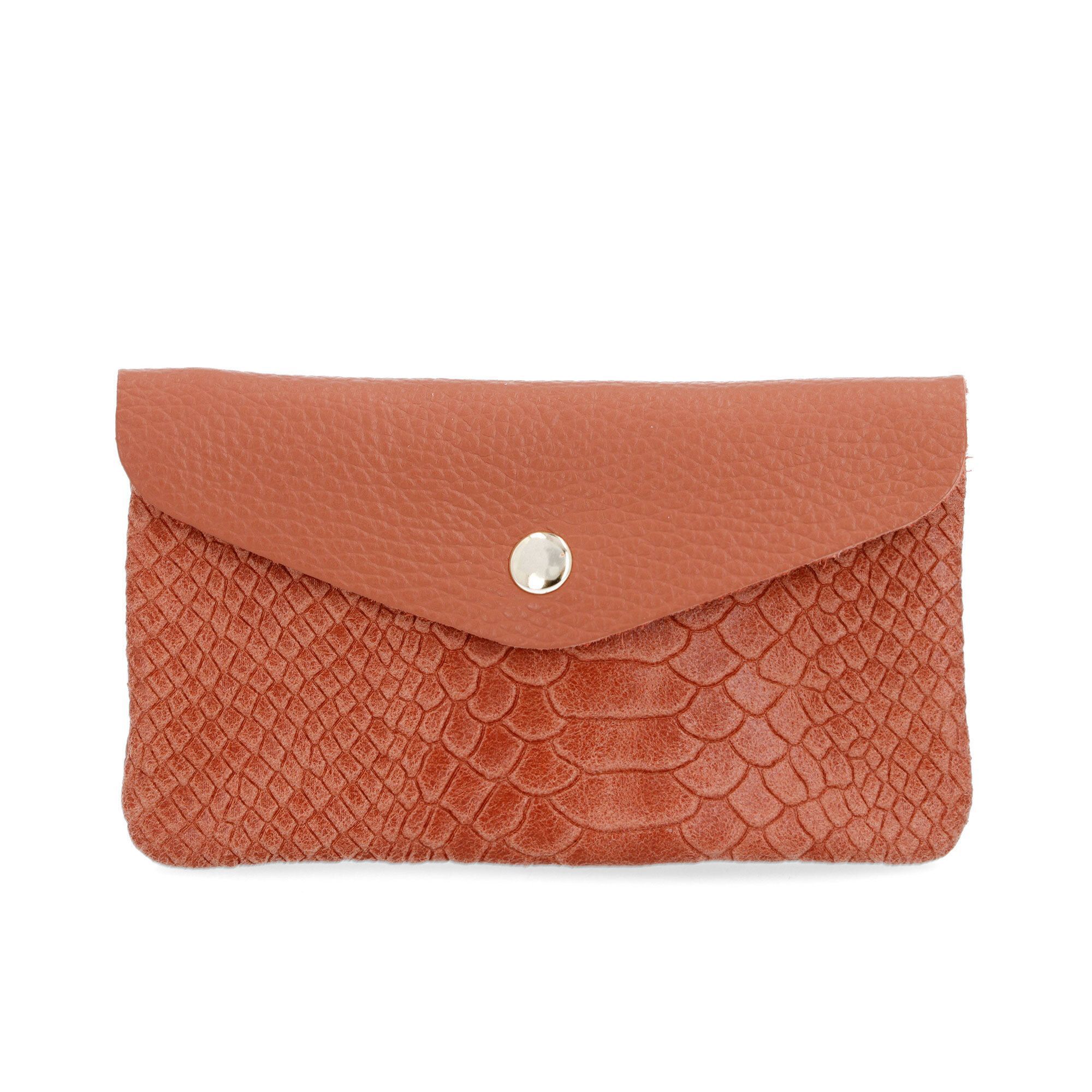 Image of Le Corone Bags Pochette in pelle Miss Night&Day con stampa cocco061