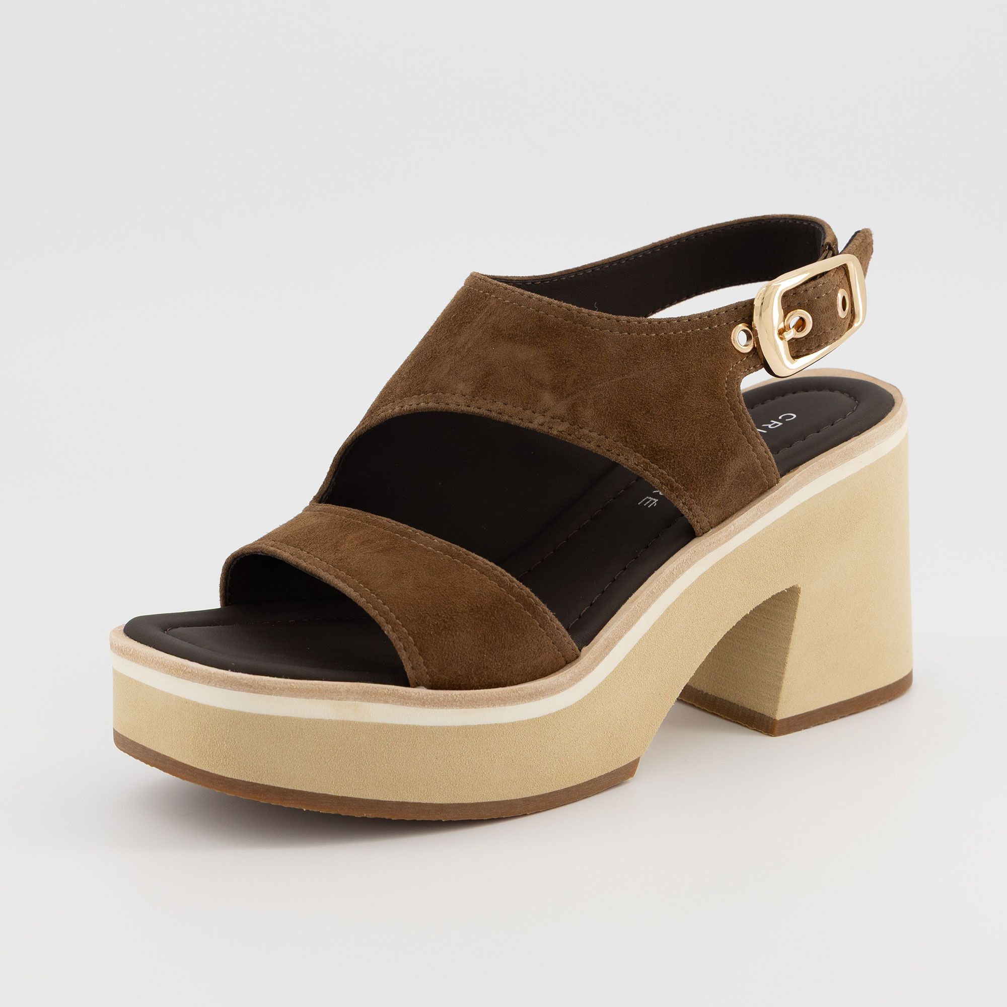 Cris Vergré
Sandali in pelle
con plateau
e tacco 9 cm