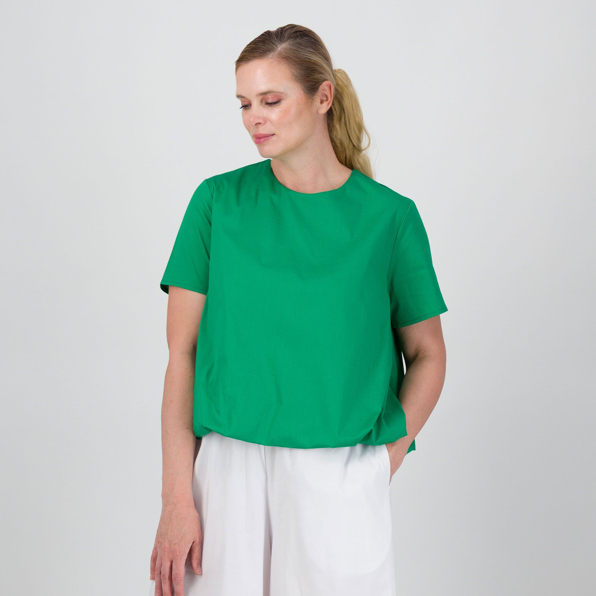 Angela Mele Milano
Blusa balloon
in cotone
a maniche corte