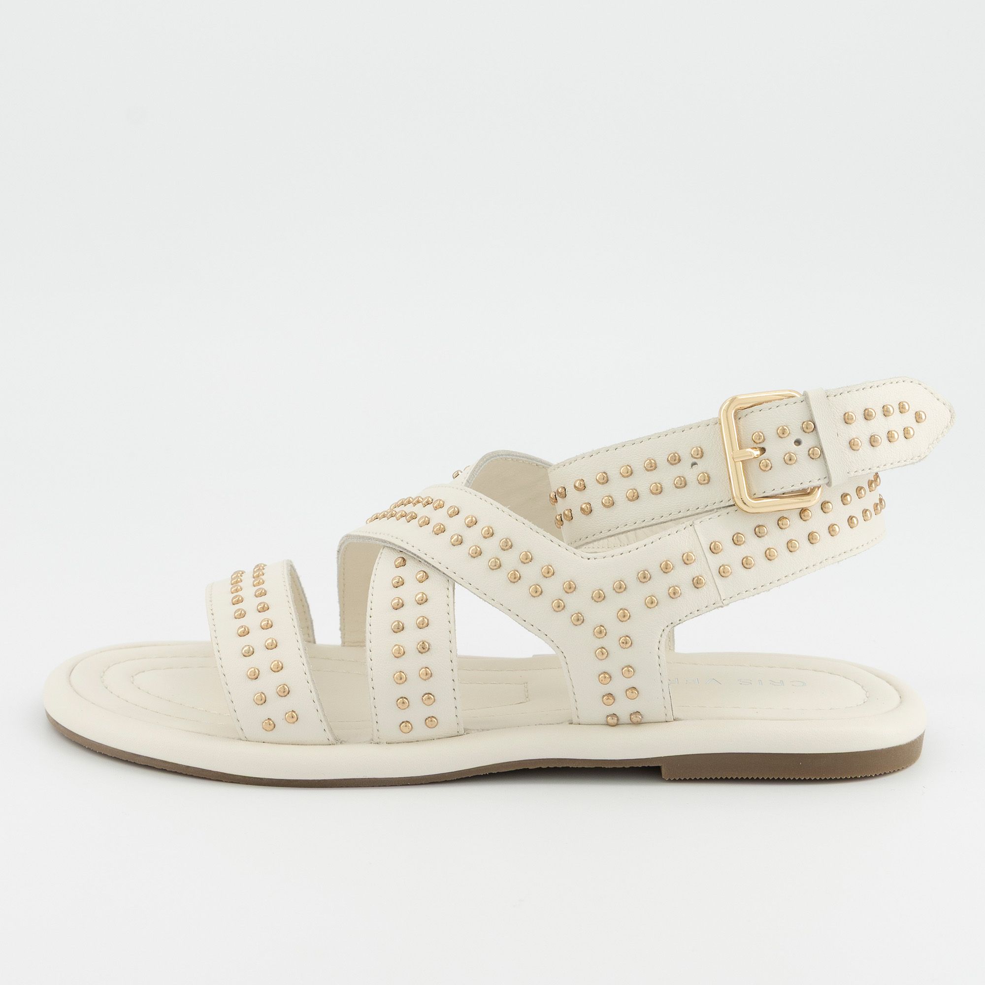 Cris Vergré Sandali in pelle con borchiette