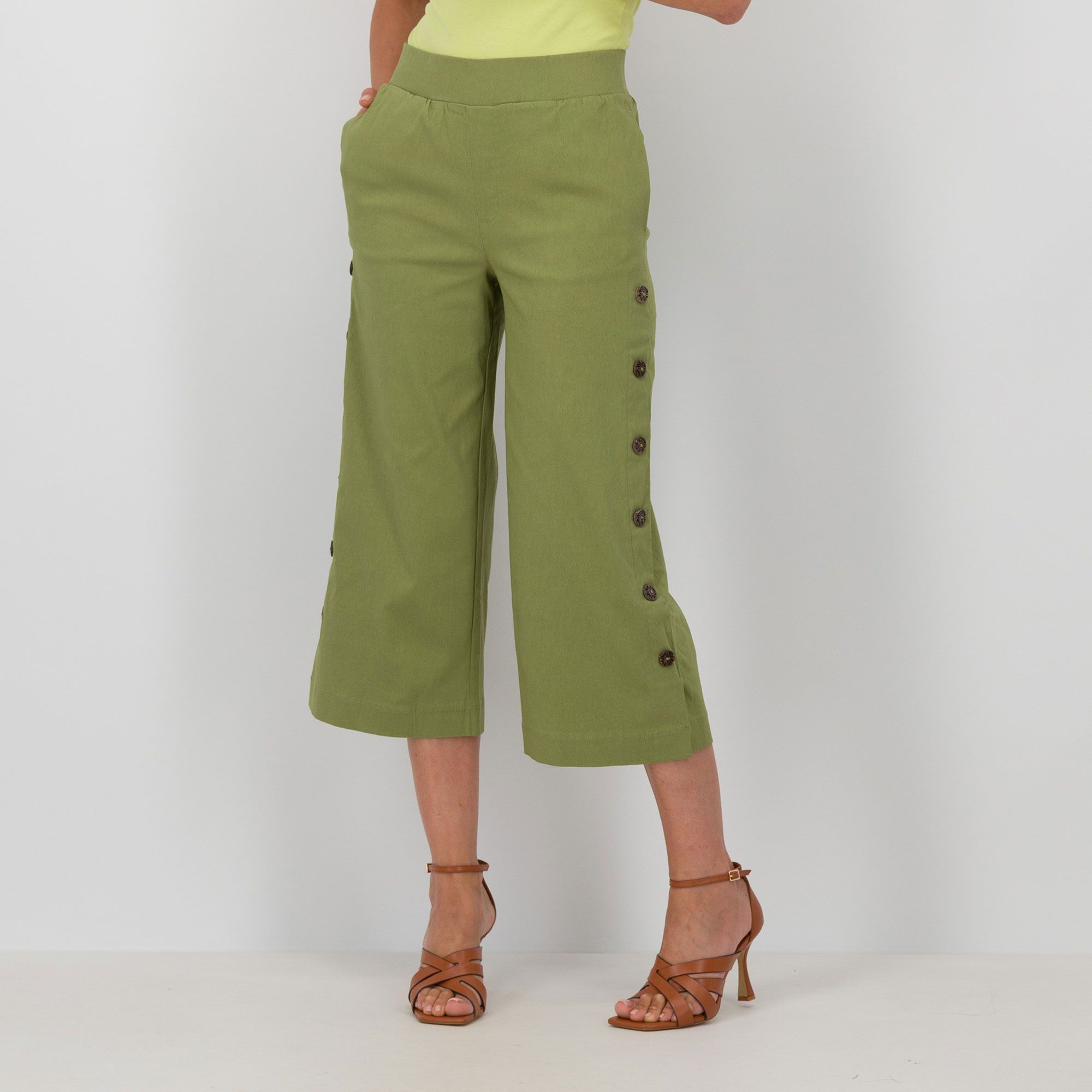 Nina Leonard Pantaloni culotte con elastico