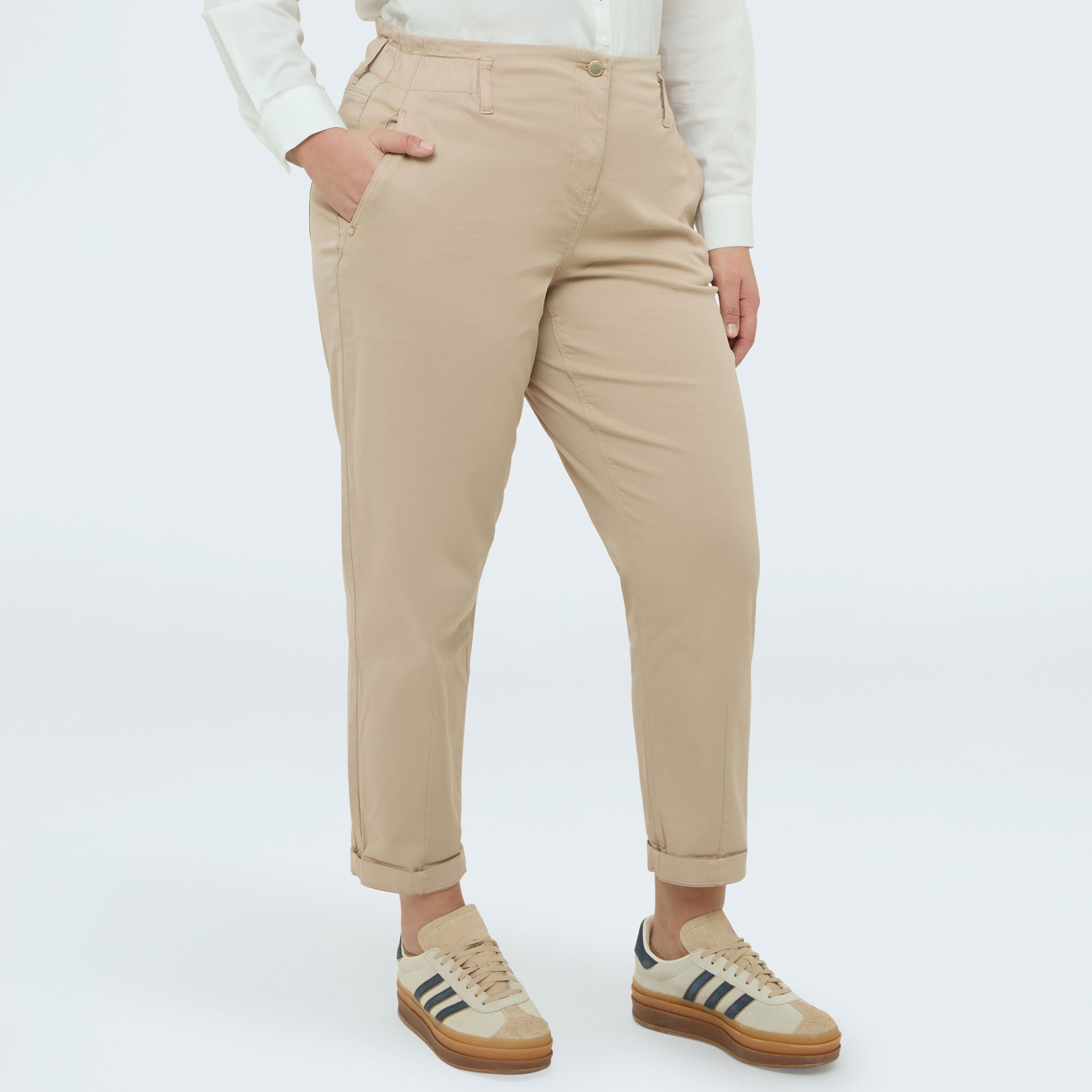 Fiorella Rubino
Pantaloni balloon
in cotone
risvolto alla 
caviglia