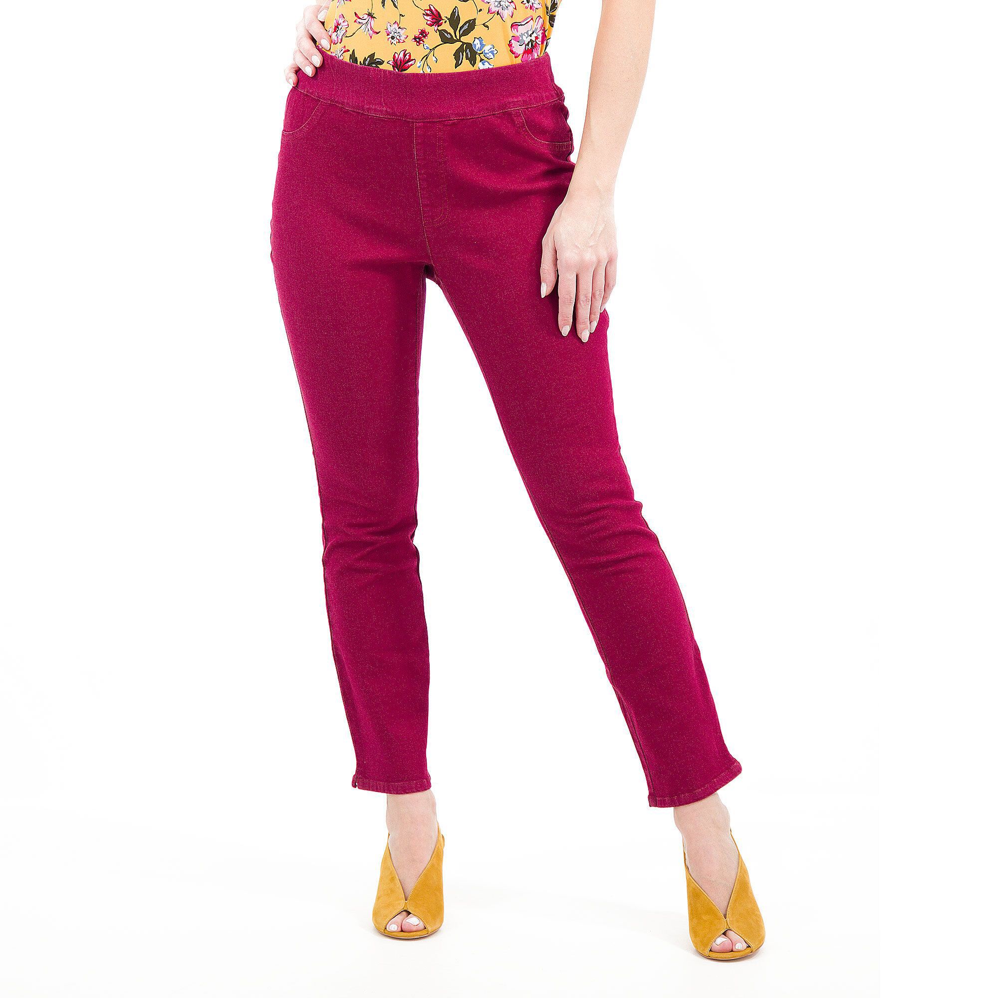 Image of Nina Leonard Jeans alla caviglia con elastico in vita061