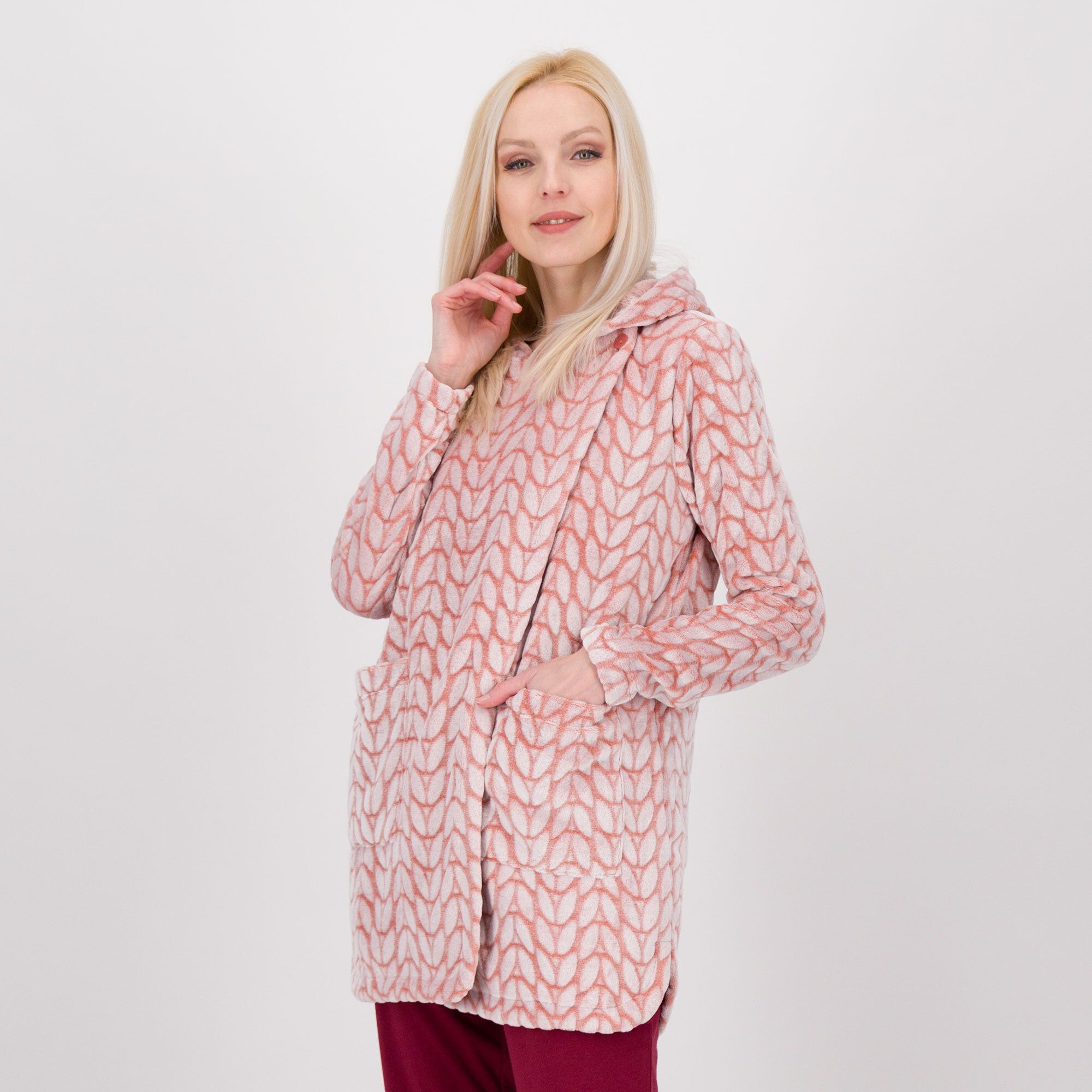 QVC Modern Soul by AnyBody Cardigan in pile con cappuccio