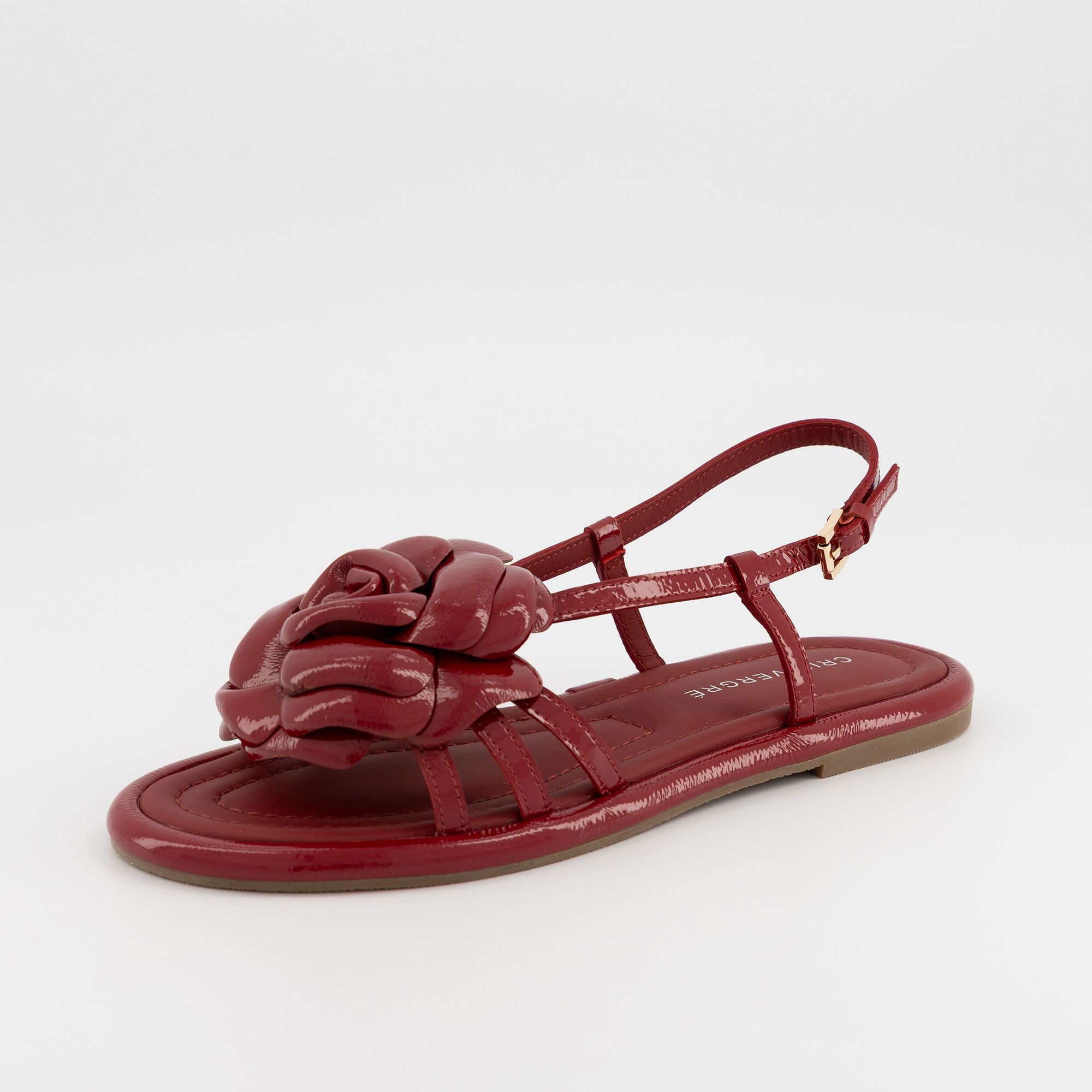 Cris Vergré
Sandali in pelle
verniciata con
cinturino suola 1,5cm