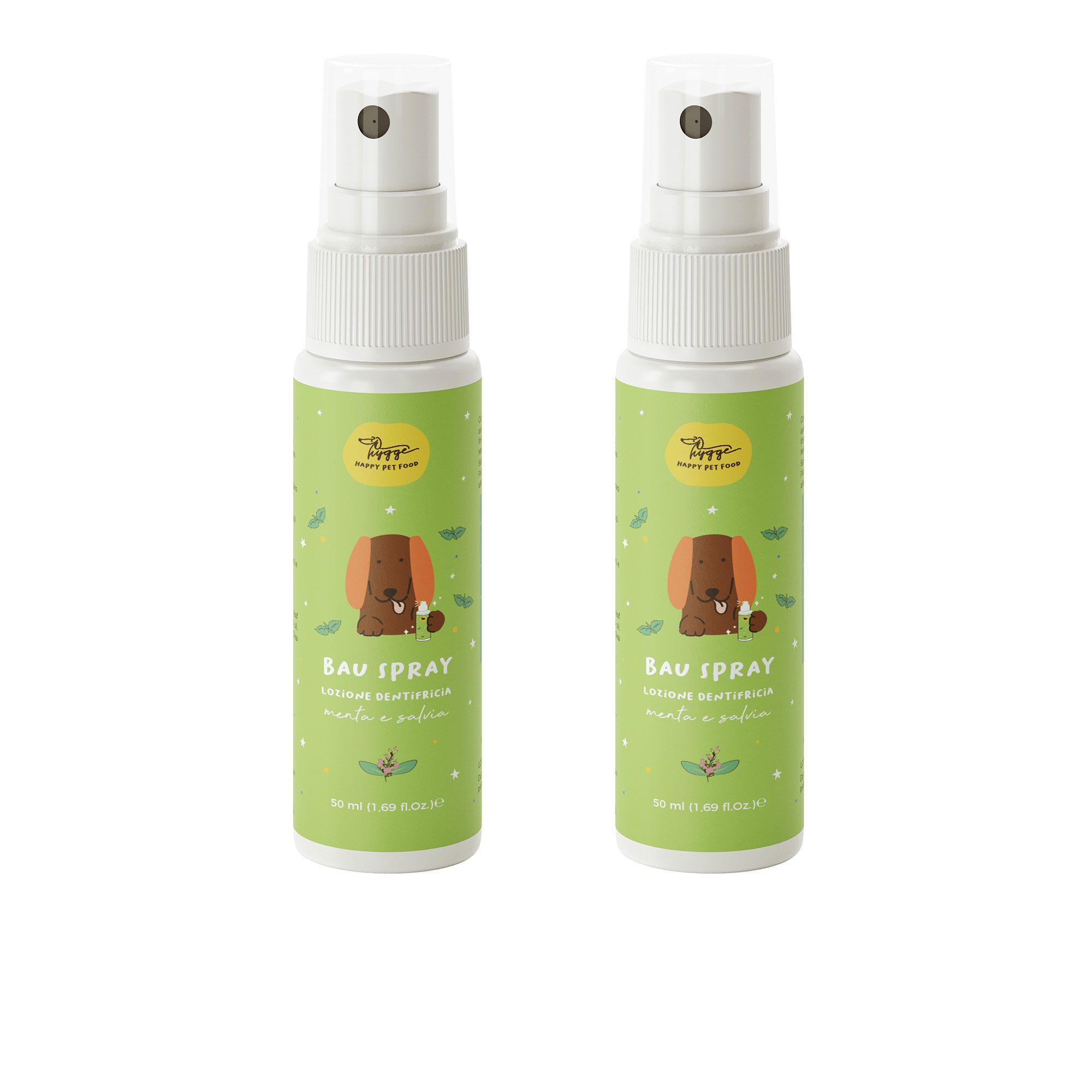 Hygge
Lozione igiene orale
per cani Bau Spray
(2x50ml)