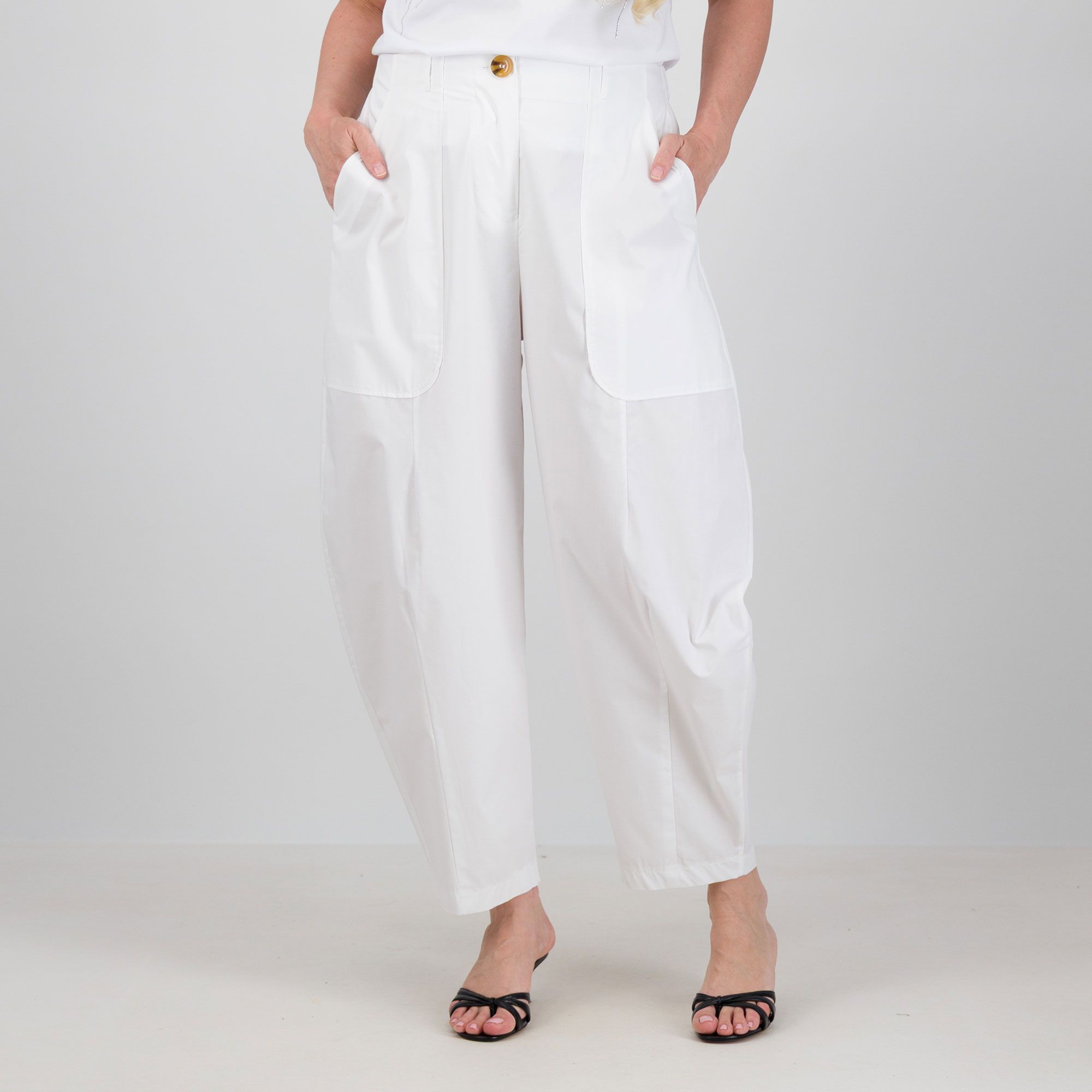 Angela Mele Milano Pantaloni balloon in cotone