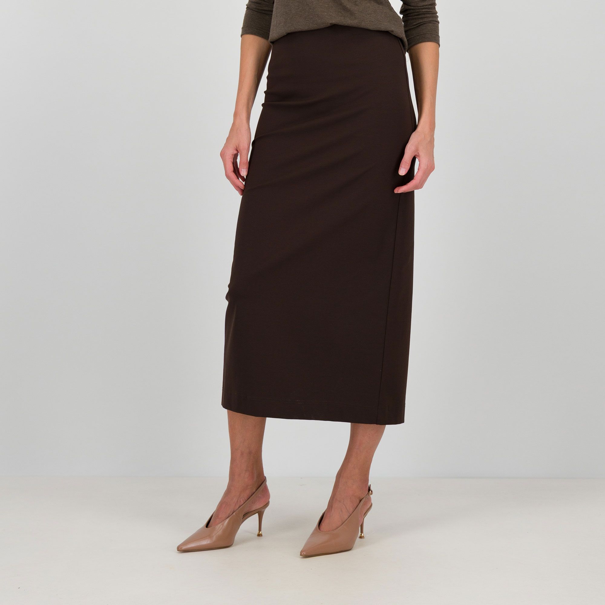 Caterina Lancini
Gonna a matita
in punto Milano
misto cotone stretch