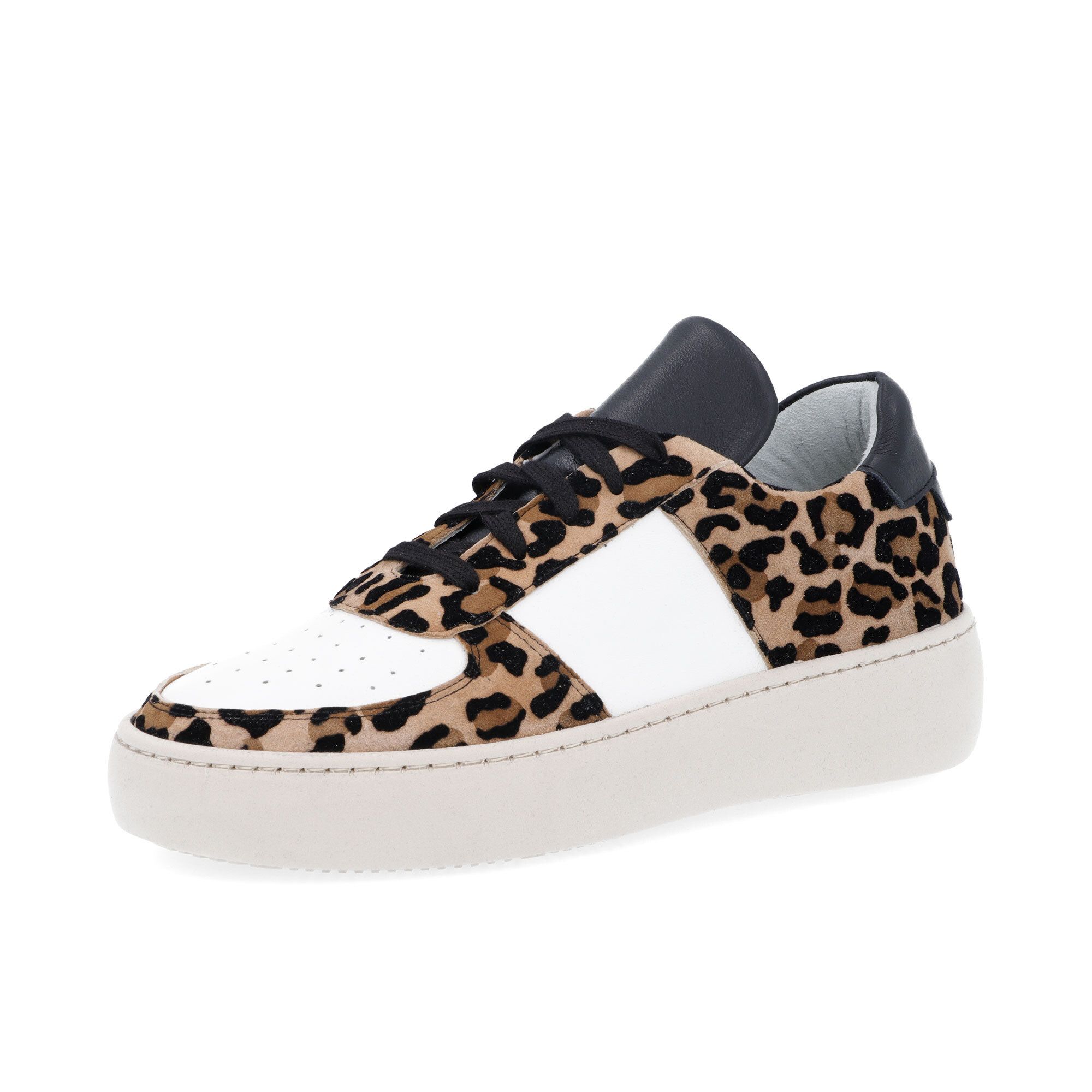 Image of Galieti Sneaker in pelle stringata inserto scamosciato061