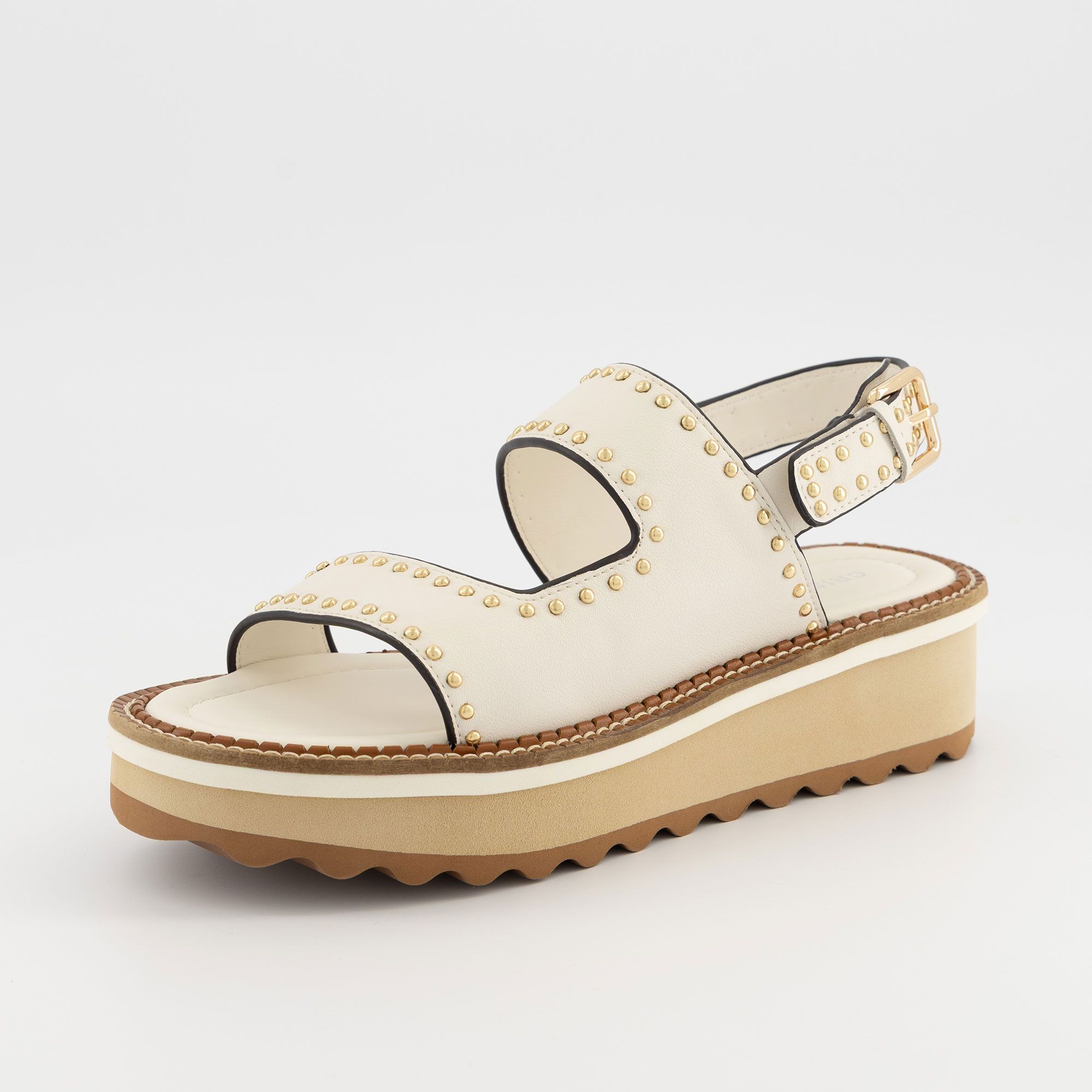 Cris Vergré
Sandali in pelle
con cinturino alla
caviglia e suola 5 cm