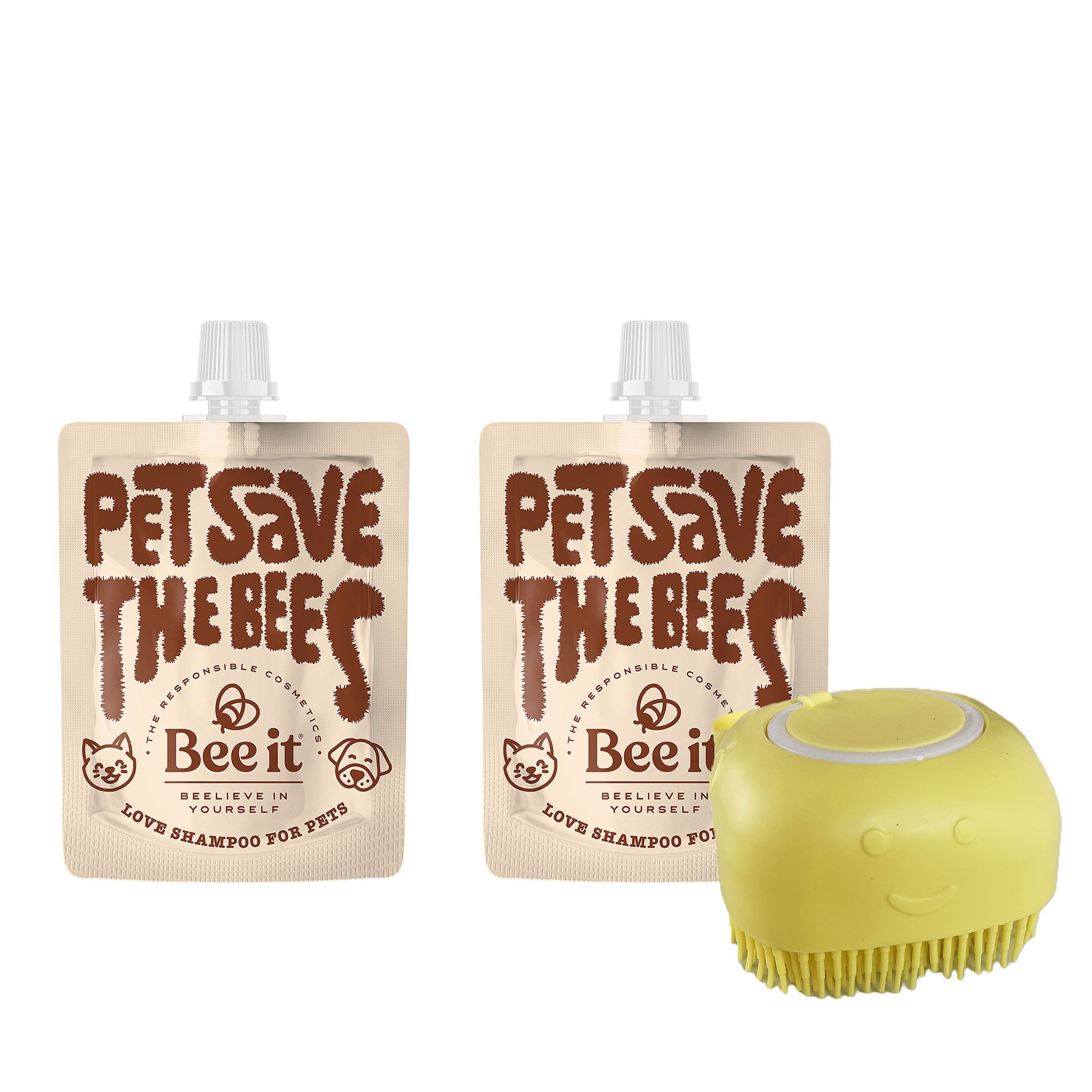 Bee It
Kit shampoo per
animali (2x250 ml)
e spazzola