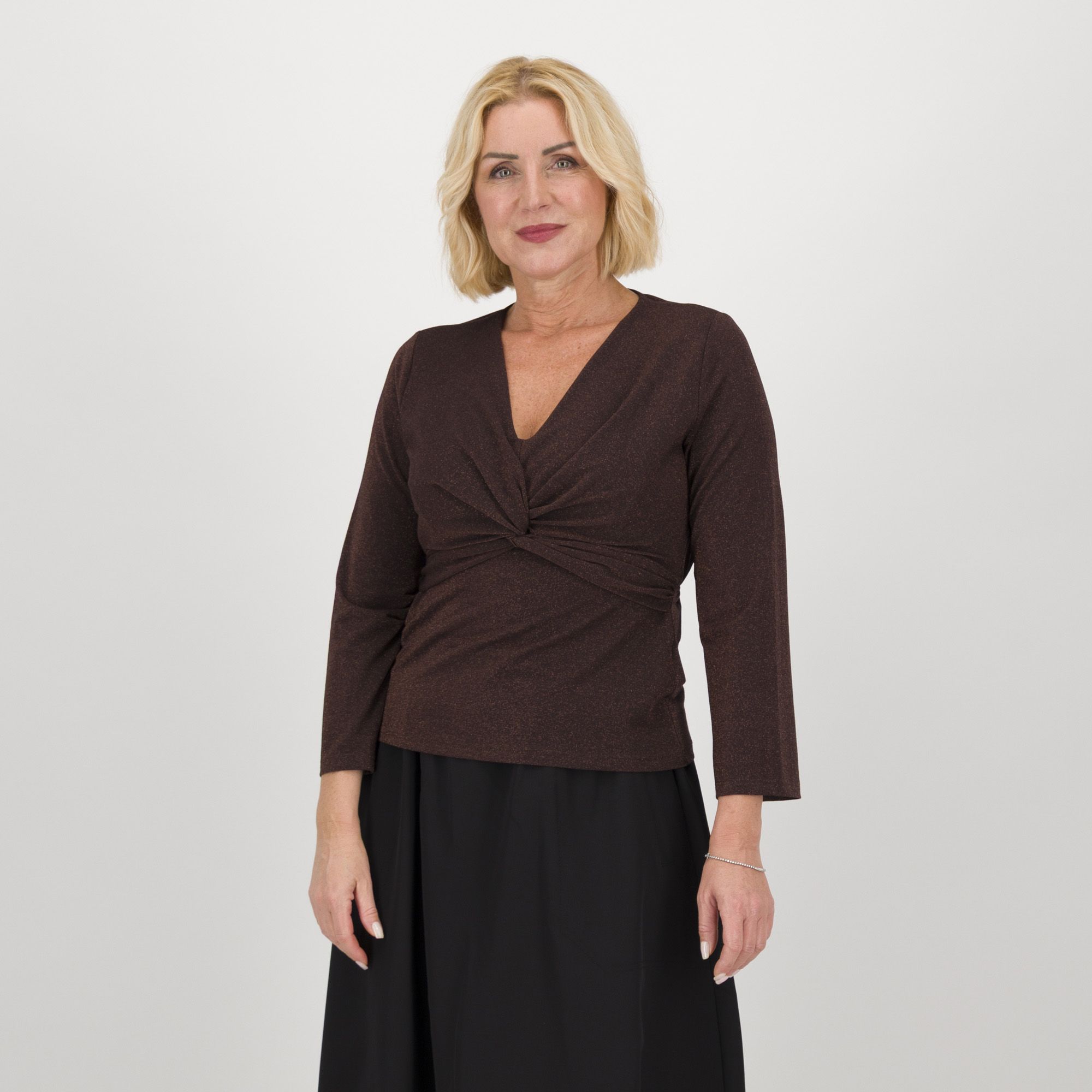 Palazzo Moda
Maglia corta
in jersey lamé