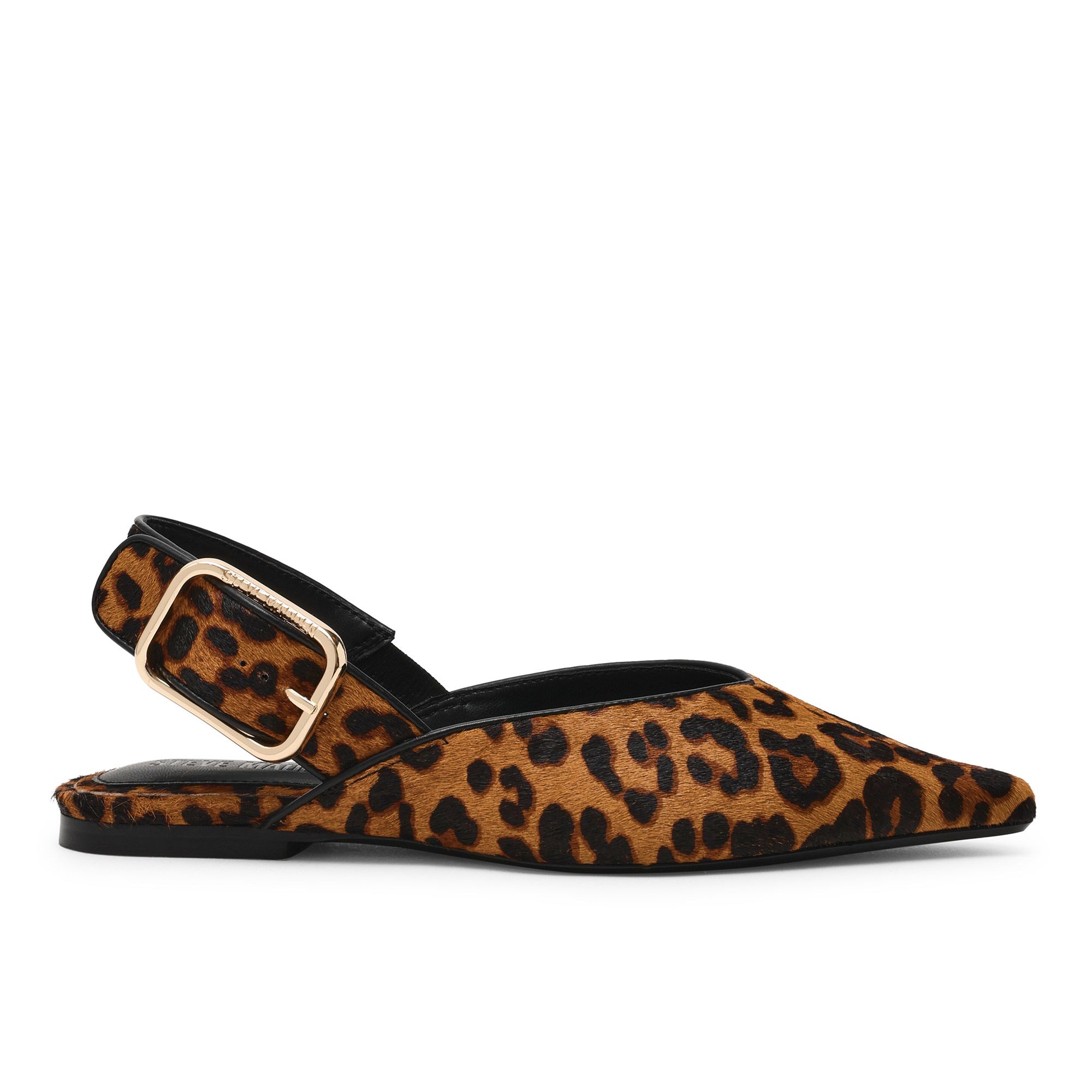 Steve Madden
Sandali slingback
in pelle con maxi
fibbia e tacco 1,5cm