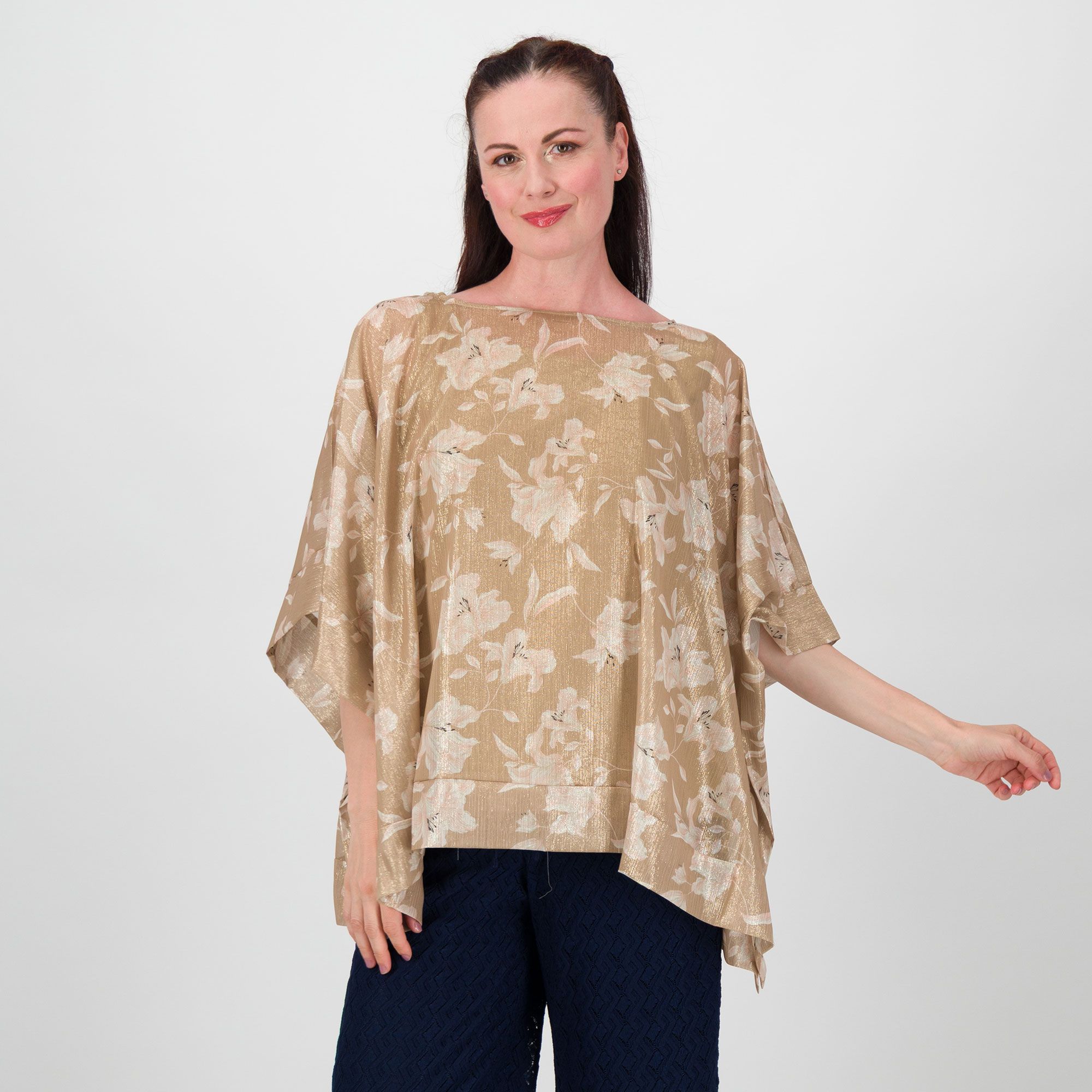 Nina Leonard
Set 2 pezzi:
Blusa in chiffon
fantasia e top