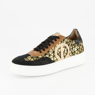 Ebarrito
Sneakers
stringate Atlante
in pelle patchwork